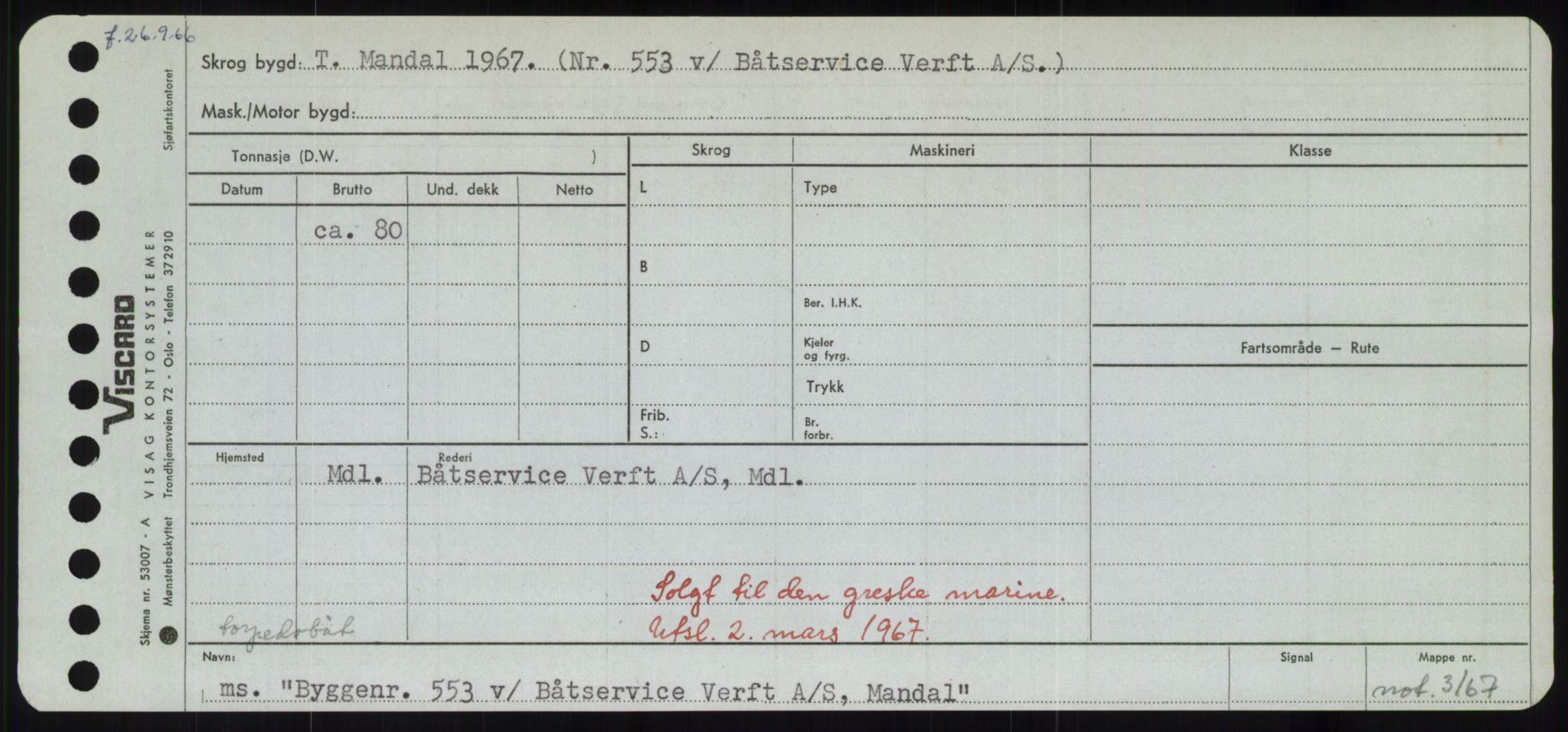 Sjøfartsdirektoratet med forløpere, Skipsmålingen, RA/S-1627/H/Hd/L0006: Fartøy, Byg-Båt, p. 143