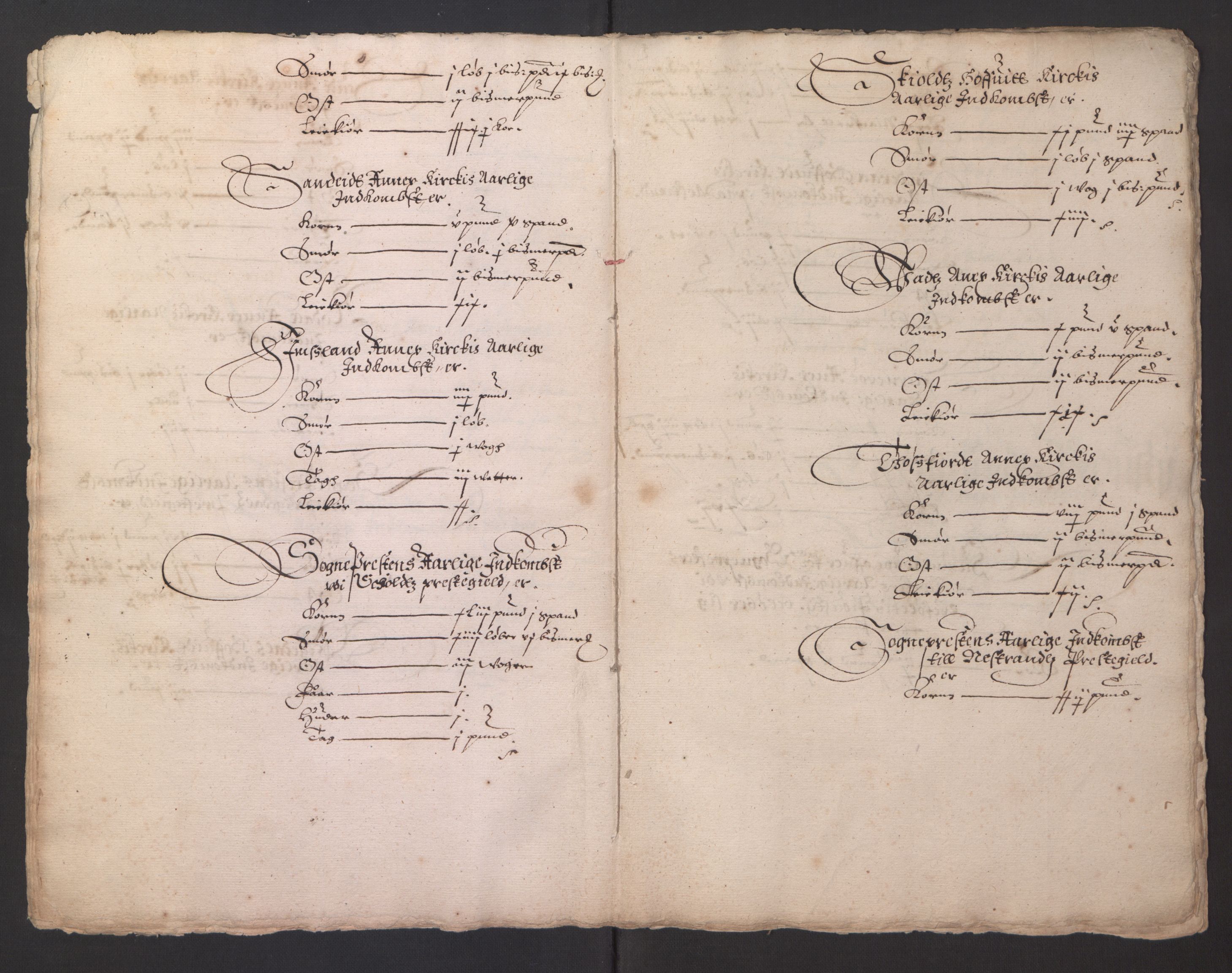 Stattholderembetet 1572-1771, AV/RA-EA-2870/Ek/L0014/0002: Jordebøker til utlikning av rosstjeneste 1624-1626: / Kirke- og prestebolsinntekter i Stavanger bispedømme, 1625, p. 11