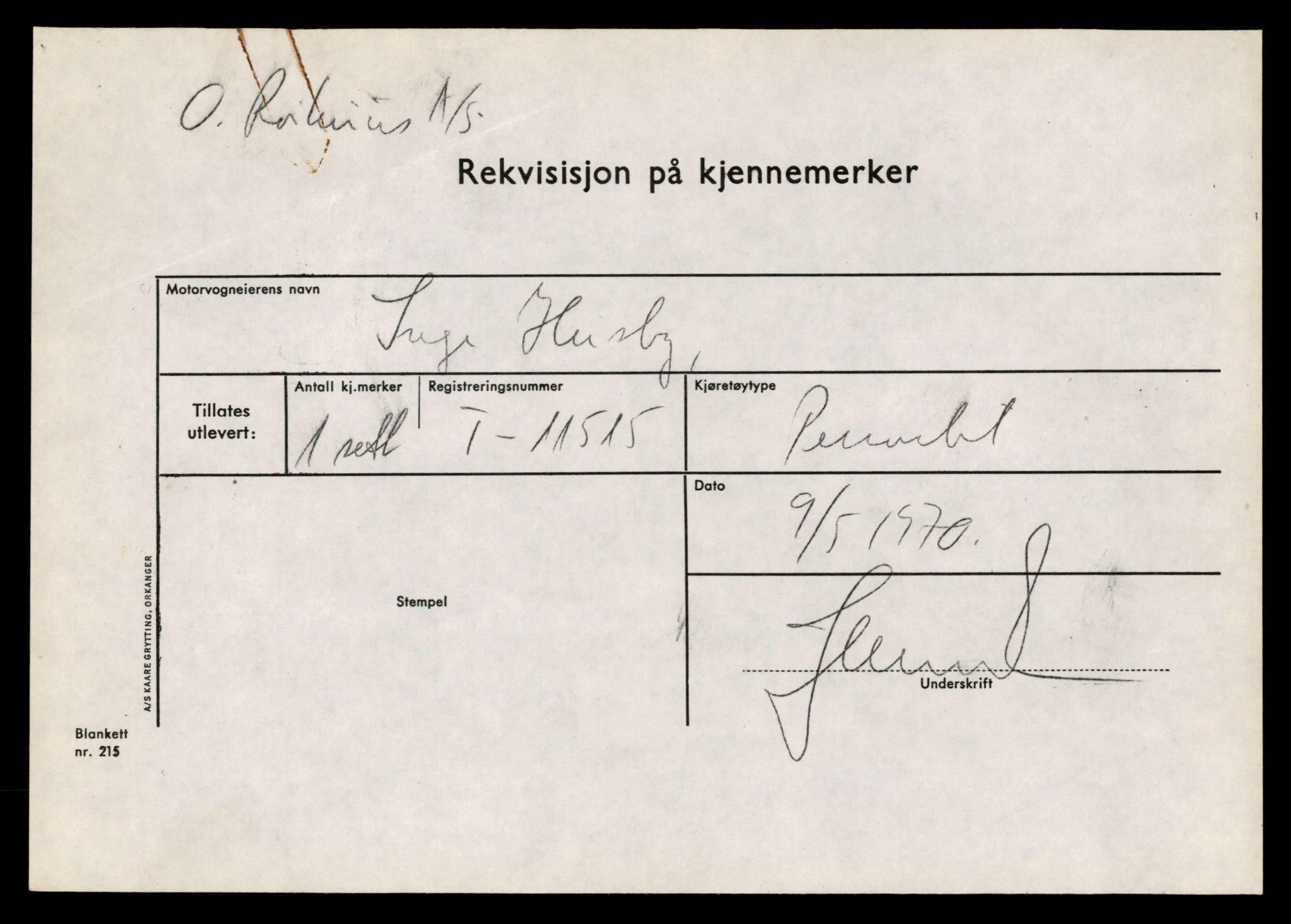 Møre og Romsdal vegkontor - Ålesund trafikkstasjon, AV/SAT-A-4099/F/Fe/L0029: Registreringskort for kjøretøy T 11430 - T 11619, 1927-1998, p. 1554