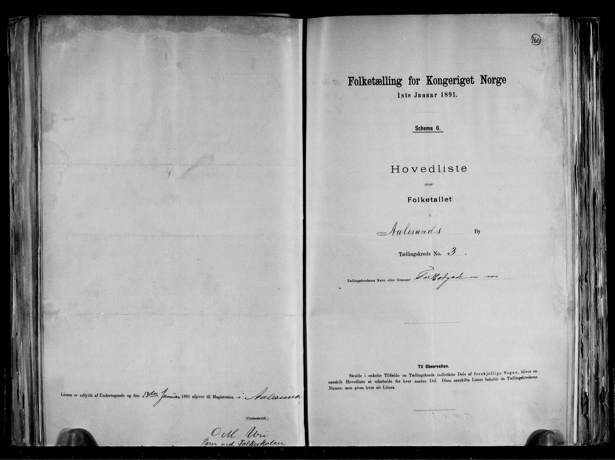 RA, 1891 census for 1501 Ålesund, 1891, p. 9