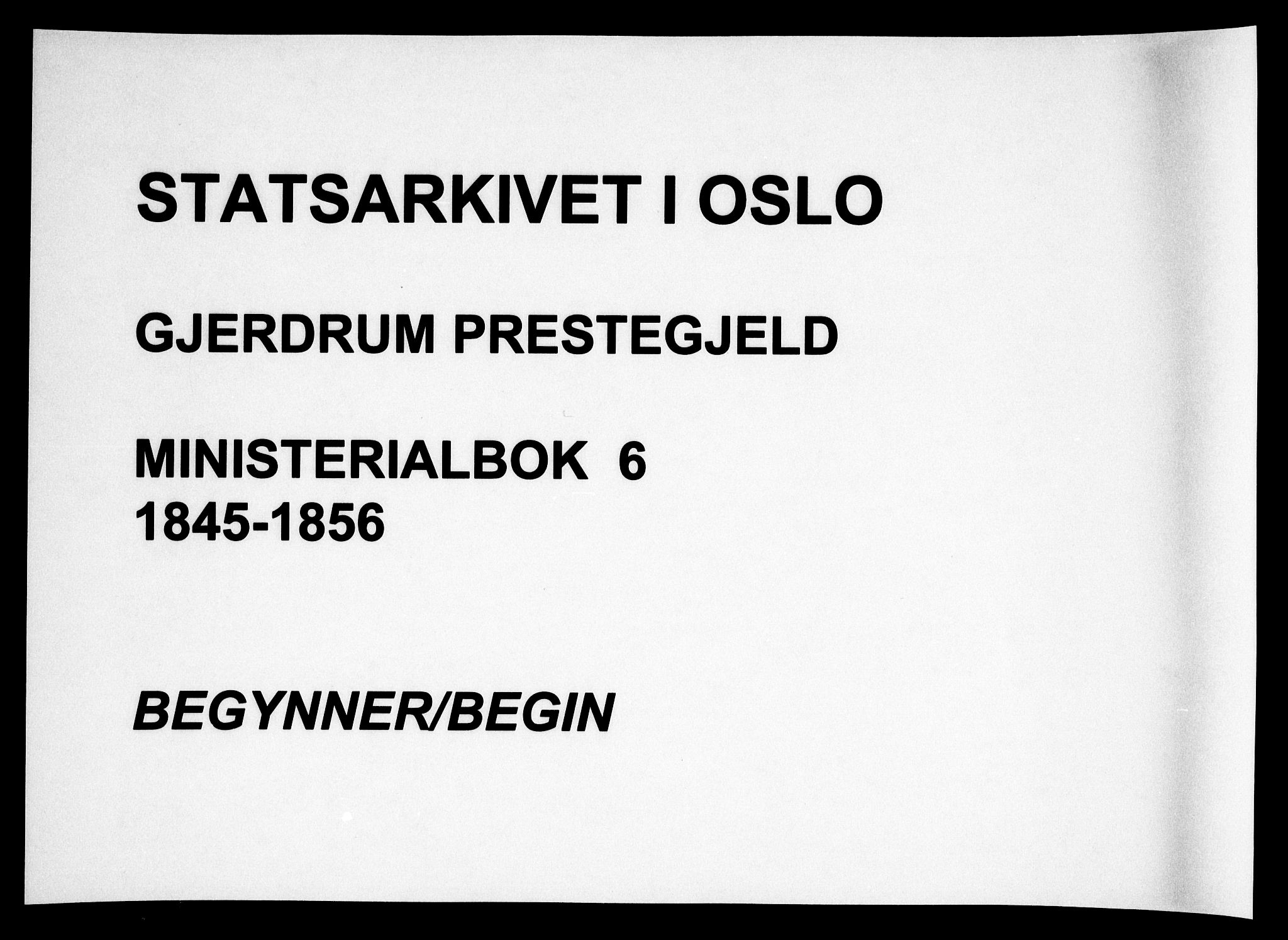 Gjerdrum prestekontor Kirkebøker, AV/SAO-A-10412b/F/Fa/L0006: Parish register (official) no. I 6, 1845-1856