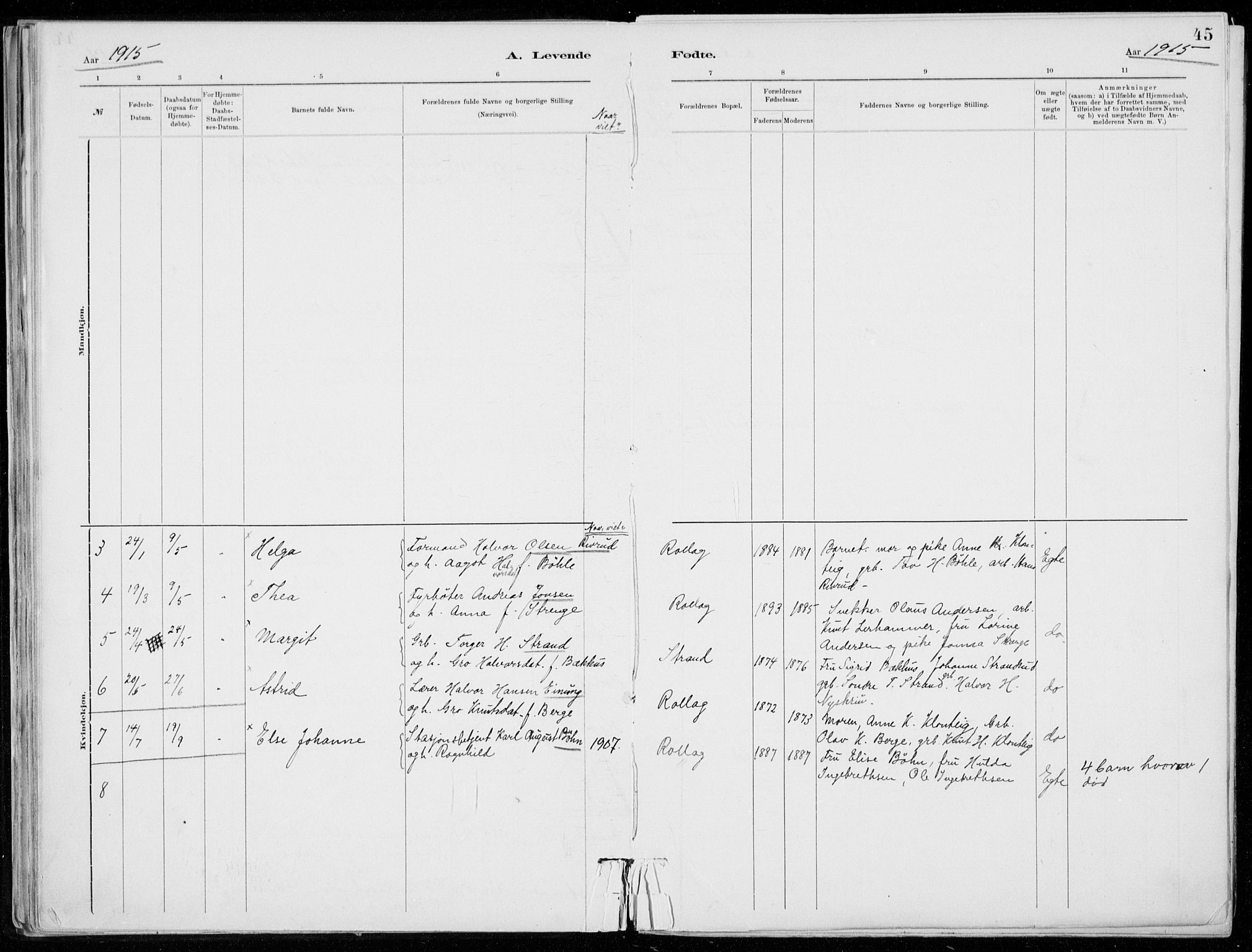 Tinn kirkebøker, AV/SAKO-A-308/F/Fb/L0002: Parish register (official) no. II 2, 1878-1917, p. 45