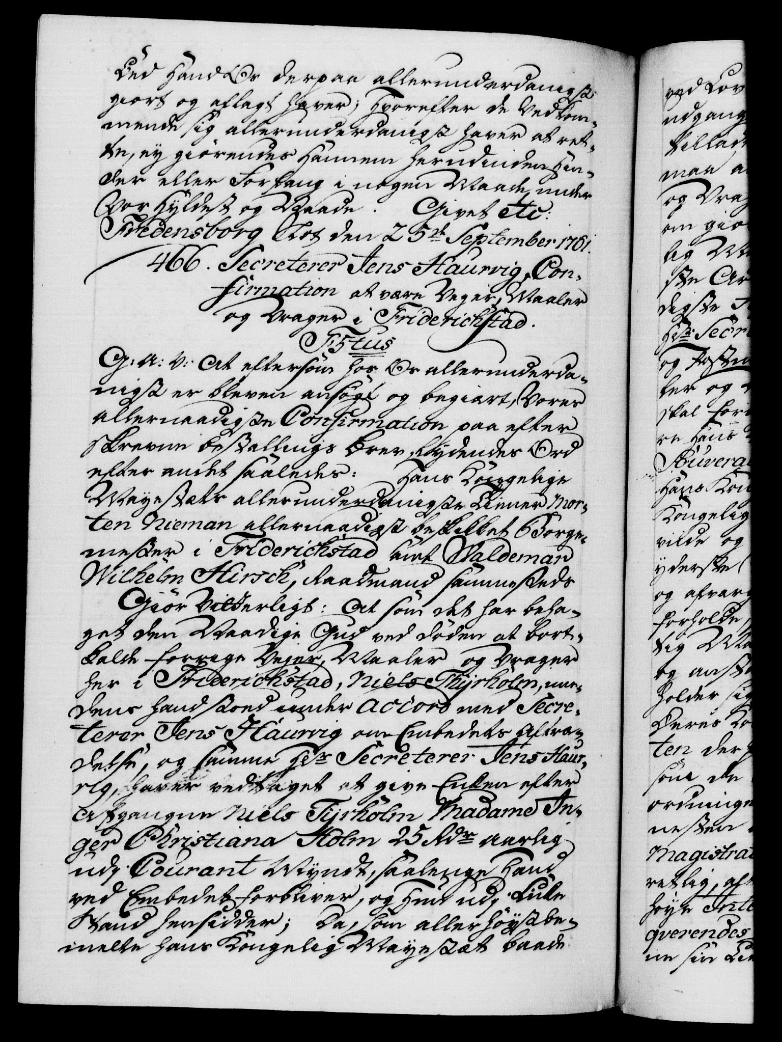 Danske Kanselli 1572-1799, AV/RA-EA-3023/F/Fc/Fca/Fcaa/L0041: Norske registre, 1760-1762, p. 553b