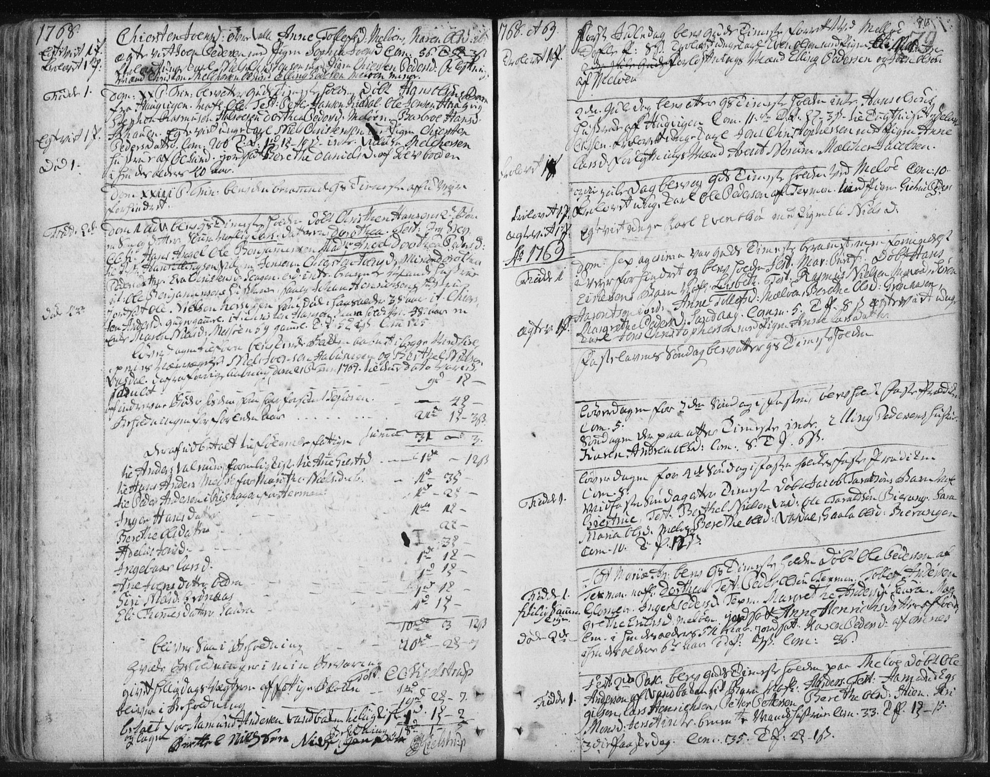 Ministerialprotokoller, klokkerbøker og fødselsregistre - Nordland, SAT/A-1459/841/L0587: Parish register (official) no. 841A02 /2, 1760-1776, p. 96