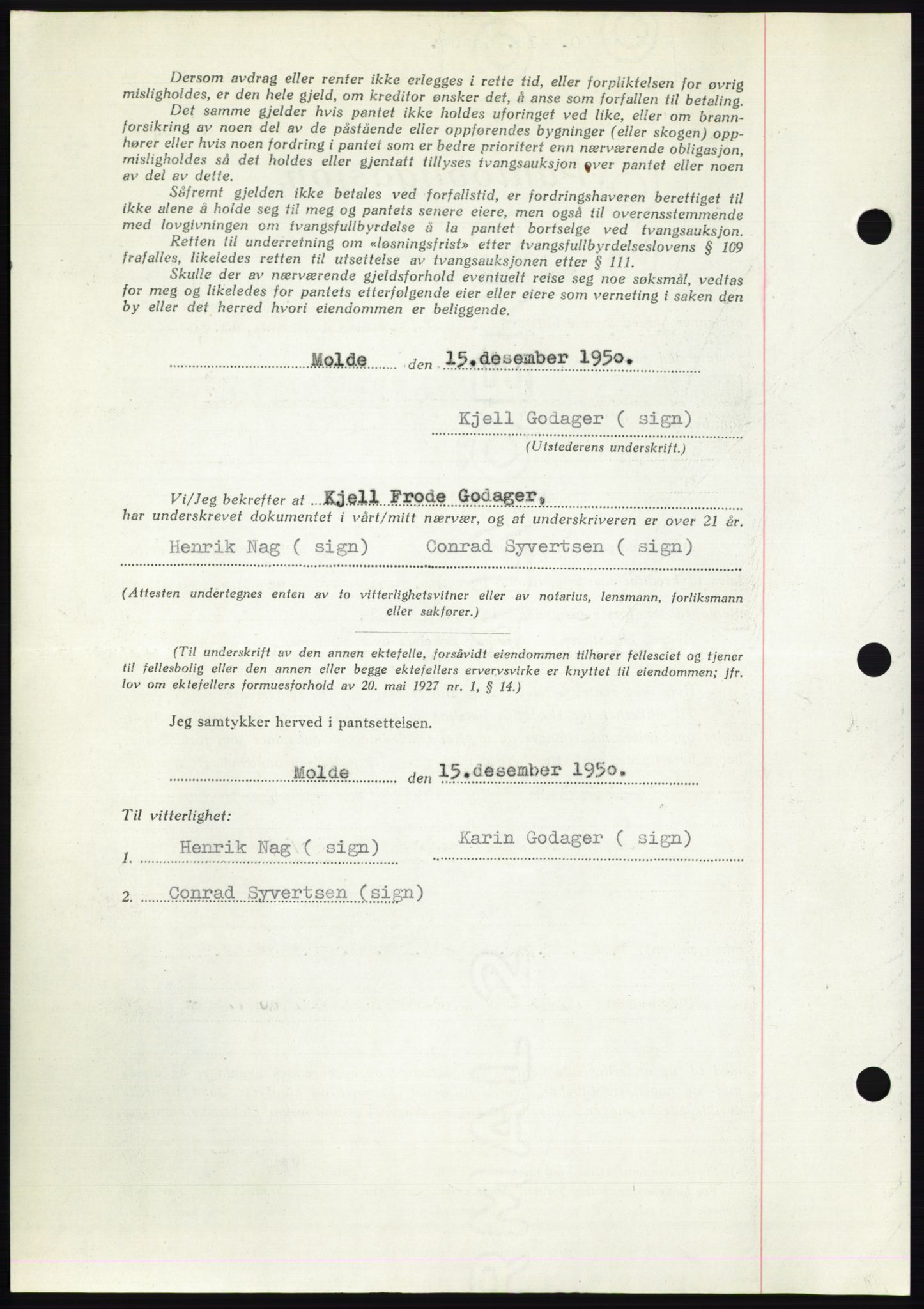 Romsdal sorenskriveri, AV/SAT-A-4149/1/2/2C: Mortgage book no. B5, 1949-1950, Diary no: : 3843/1950