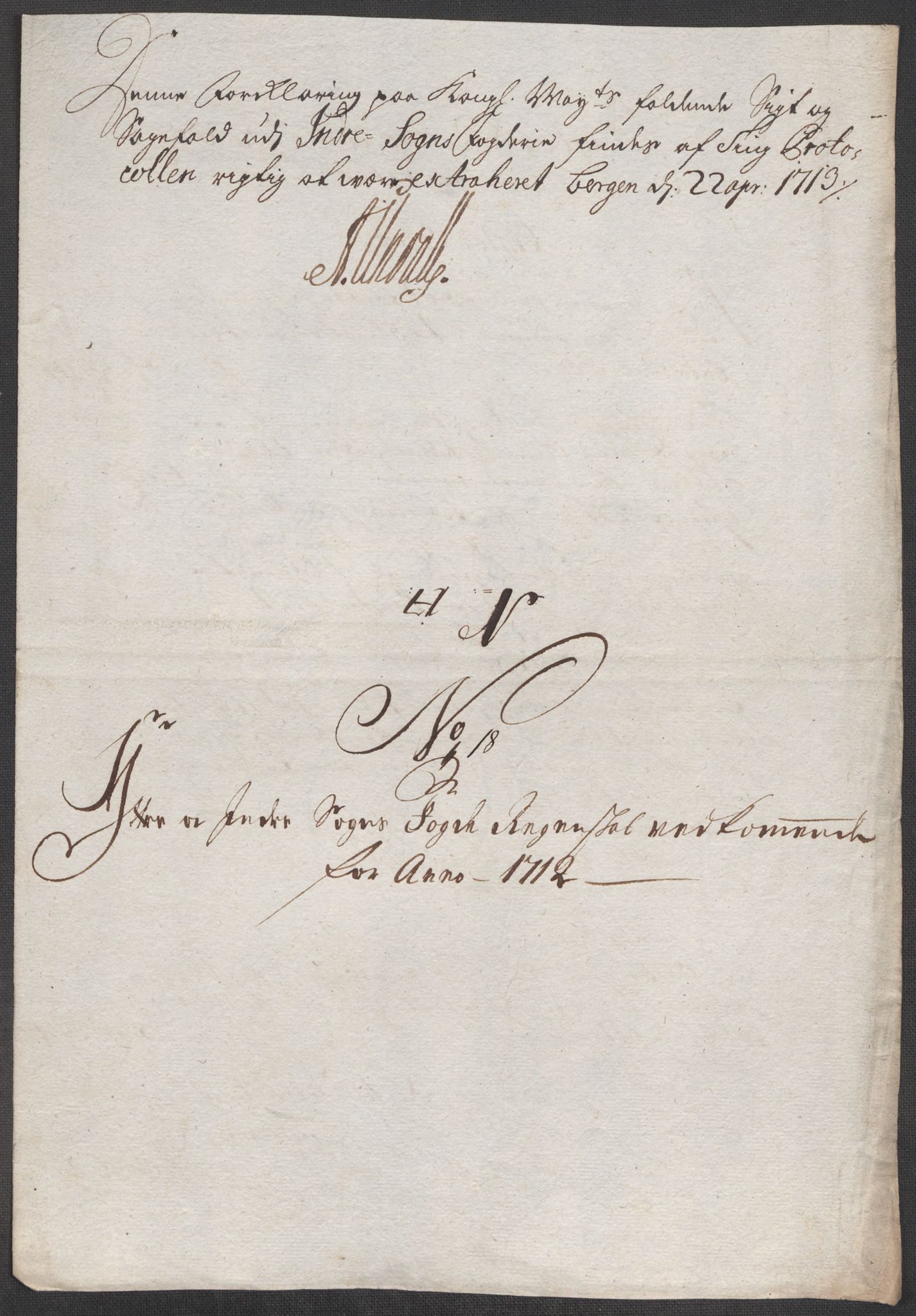 Rentekammeret inntil 1814, Reviderte regnskaper, Fogderegnskap, AV/RA-EA-4092/R52/L3318: Fogderegnskap Sogn, 1712, p. 255