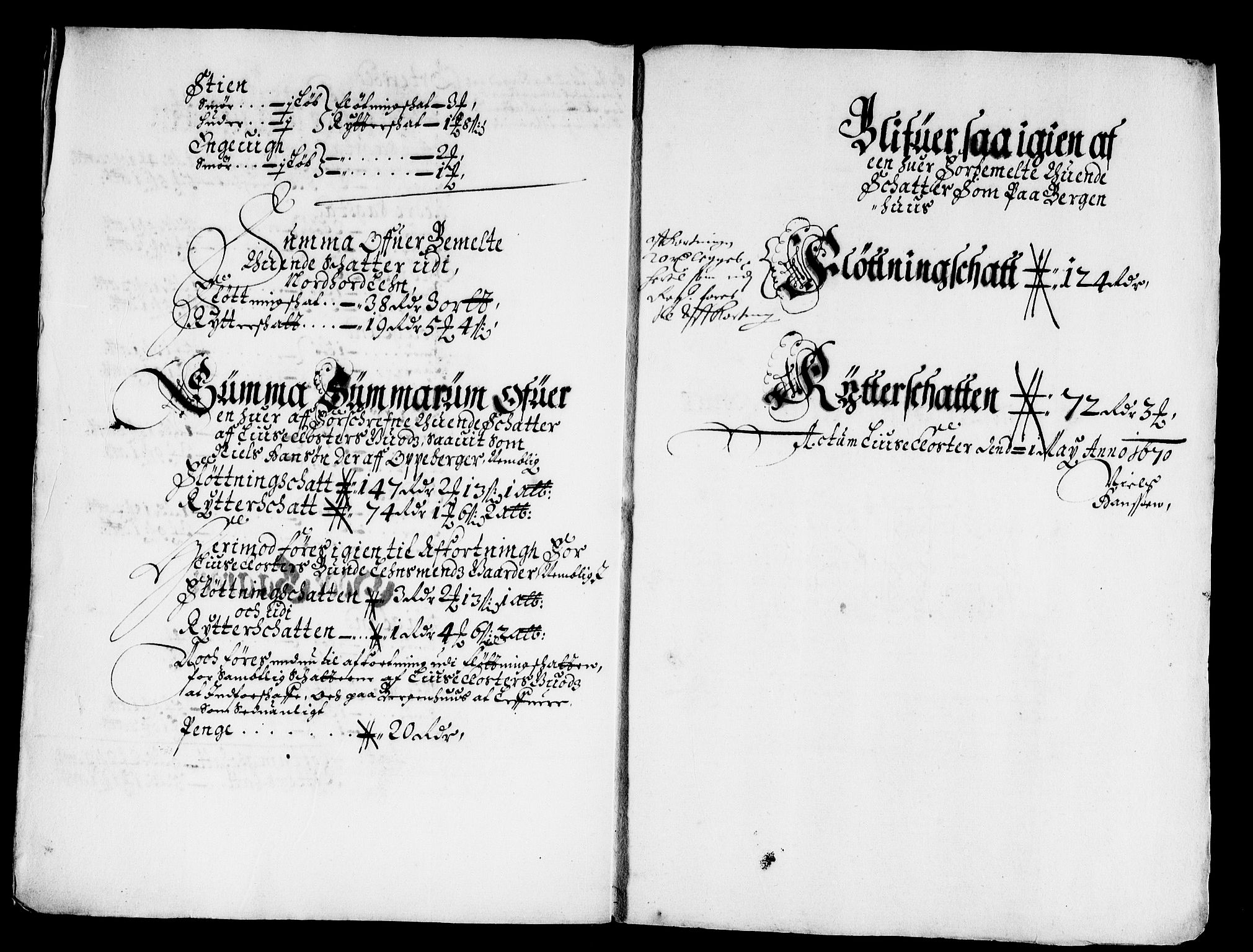 Rentekammeret inntil 1814, Reviderte regnskaper, Stiftamtstueregnskaper, Bergen stiftamt, AV/RA-EA-6043/R/Rc/L0030: Bergen stiftamt, 1669