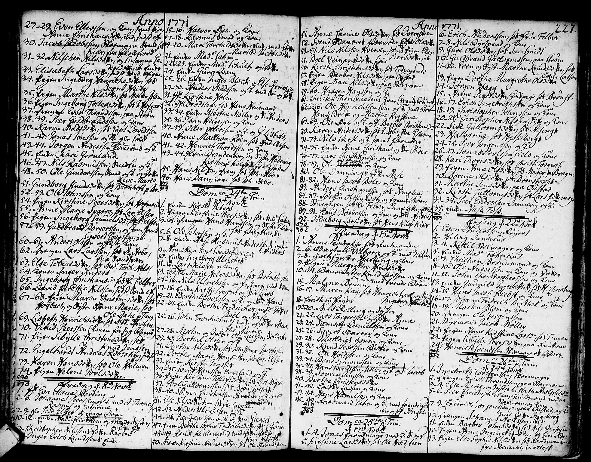 Strømsø kirkebøker, AV/SAKO-A-246/F/Fa/L0008: Parish register (official) no. I 8, 1748-1774, p. 227