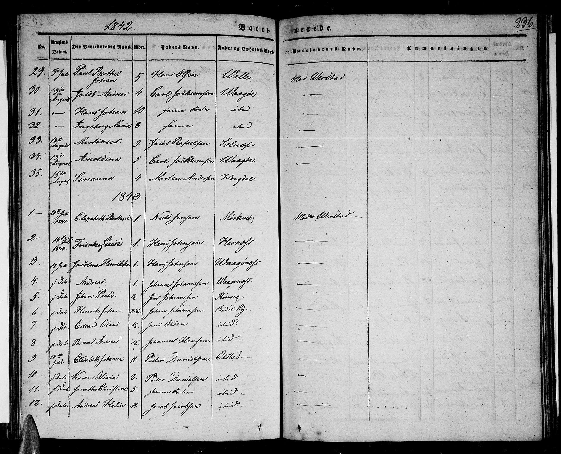 Ministerialprotokoller, klokkerbøker og fødselsregistre - Nordland, SAT/A-1459/801/L0006: Parish register (official) no. 801A06, 1834-1845, p. 236