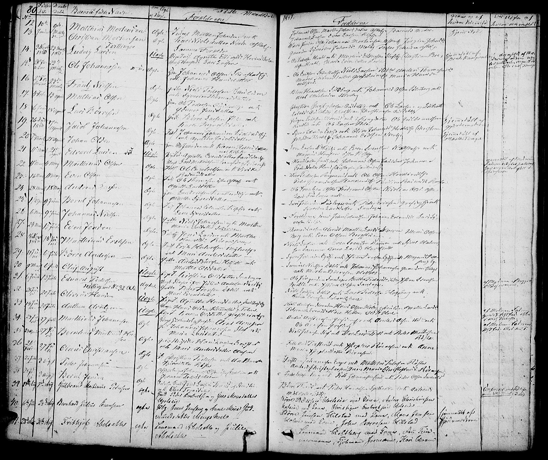 Nes prestekontor, Hedmark, AV/SAH-PREST-020/K/Ka/L0003: Parish register (official) no. 3, 1827-1851, p. 80