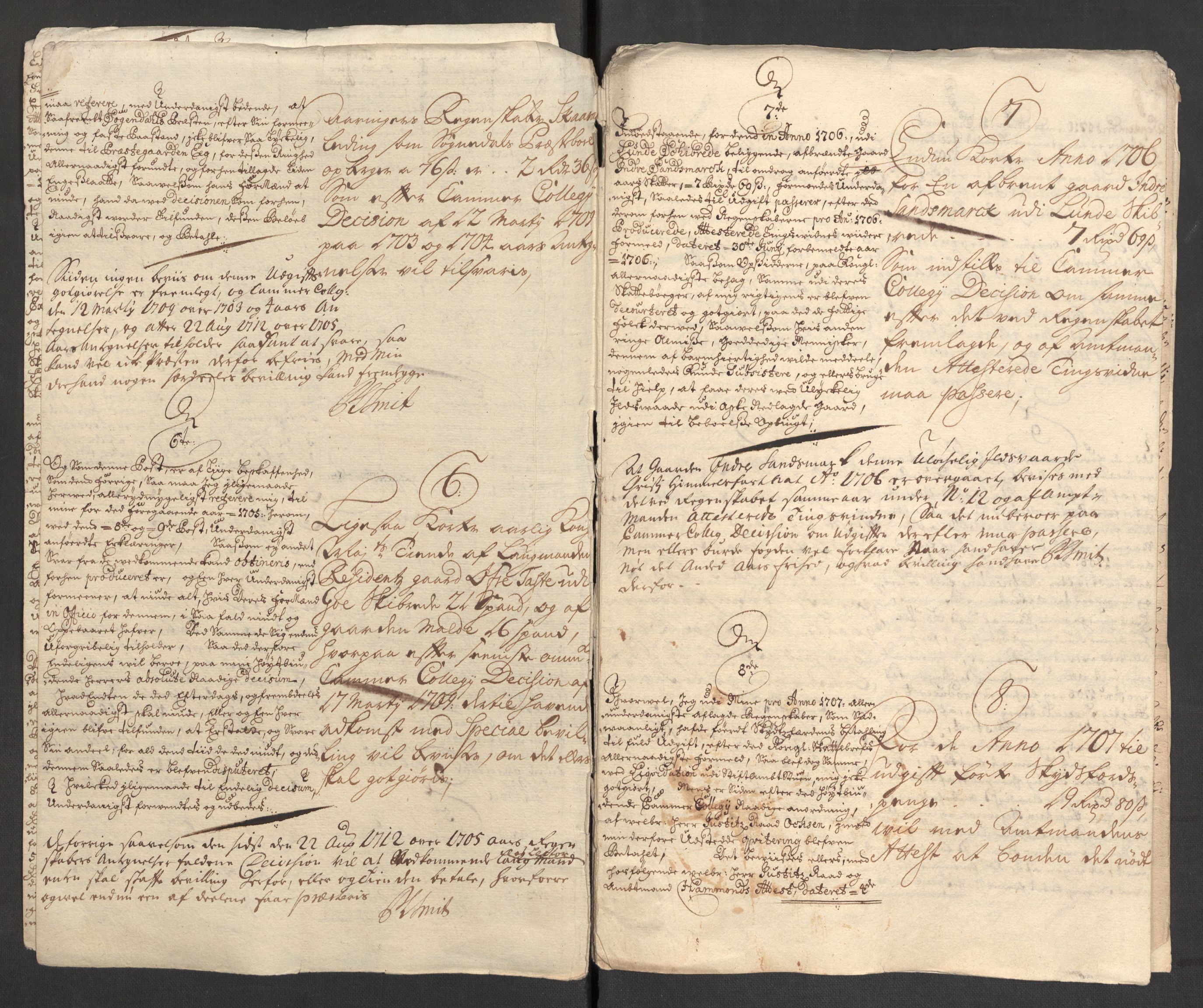 Rentekammeret inntil 1814, Reviderte regnskaper, Fogderegnskap, AV/RA-EA-4092/R46/L2733: Fogderegnskap Jæren og Dalane, 1705-1708, p. 202