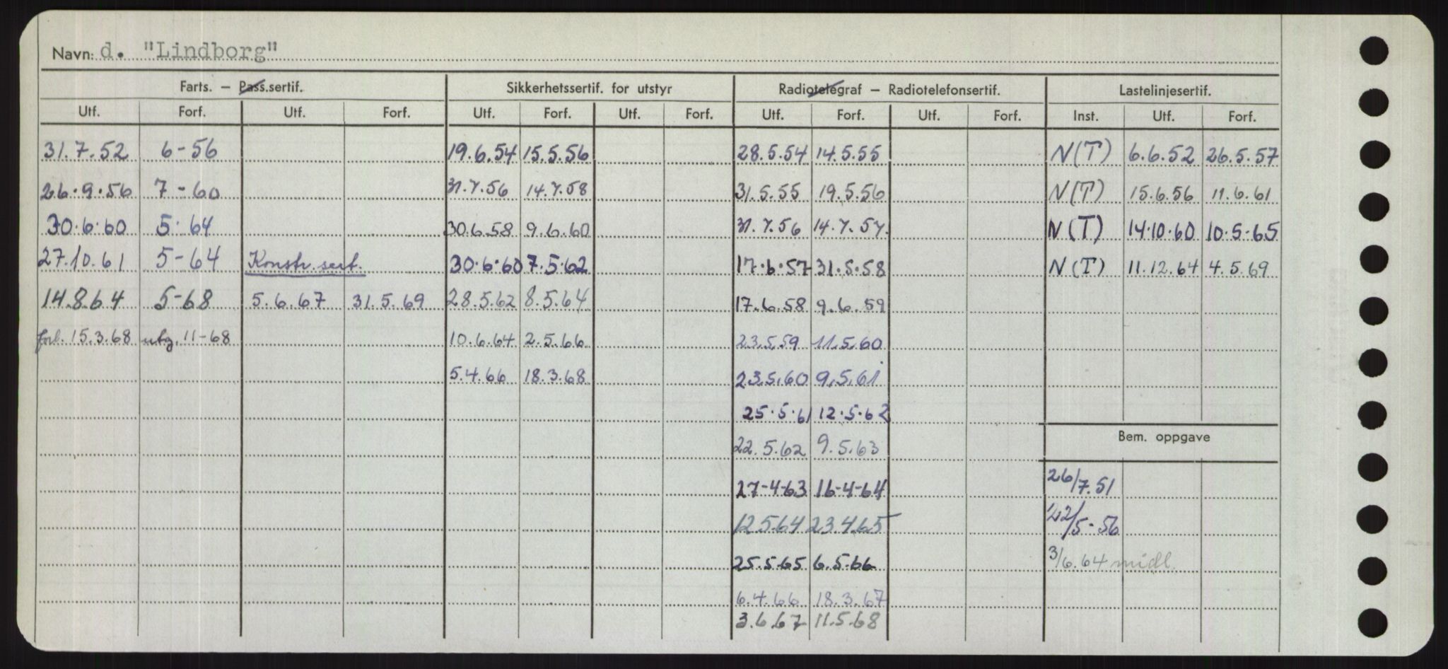 Sjøfartsdirektoratet med forløpere, Skipsmålingen, RA/S-1627/H/Hd/L0023: Fartøy, Lia-Løv, p. 122