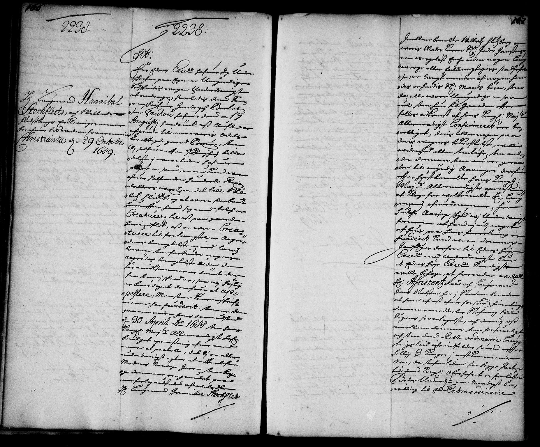 Stattholderembetet 1572-1771, AV/RA-EA-2870/Ae/L0007: Supplikasjons- og resolusjonsprotokoll, 1689-1691, p. 166-167