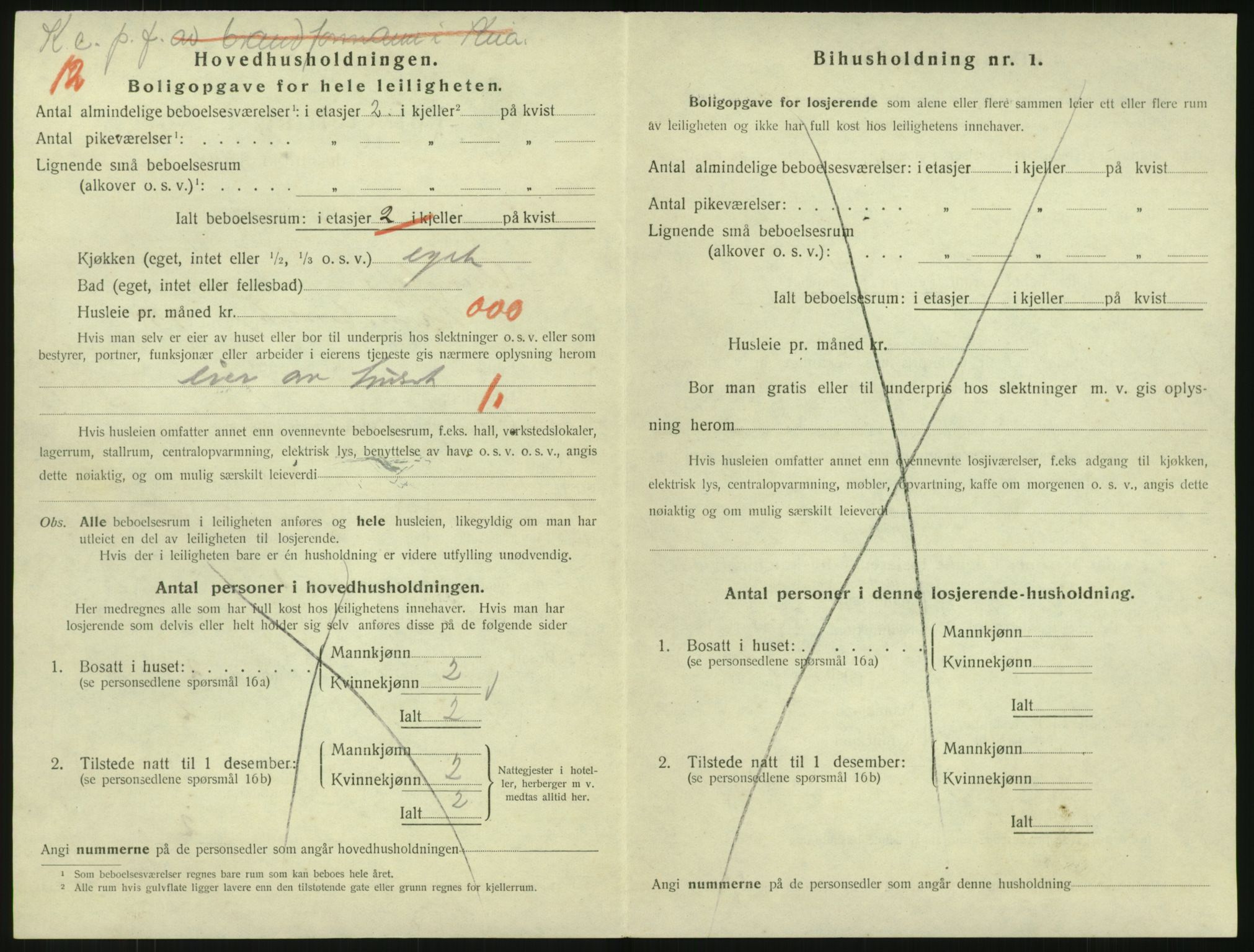 SAK, 1920 census for Arendal, 1920, p. 6069