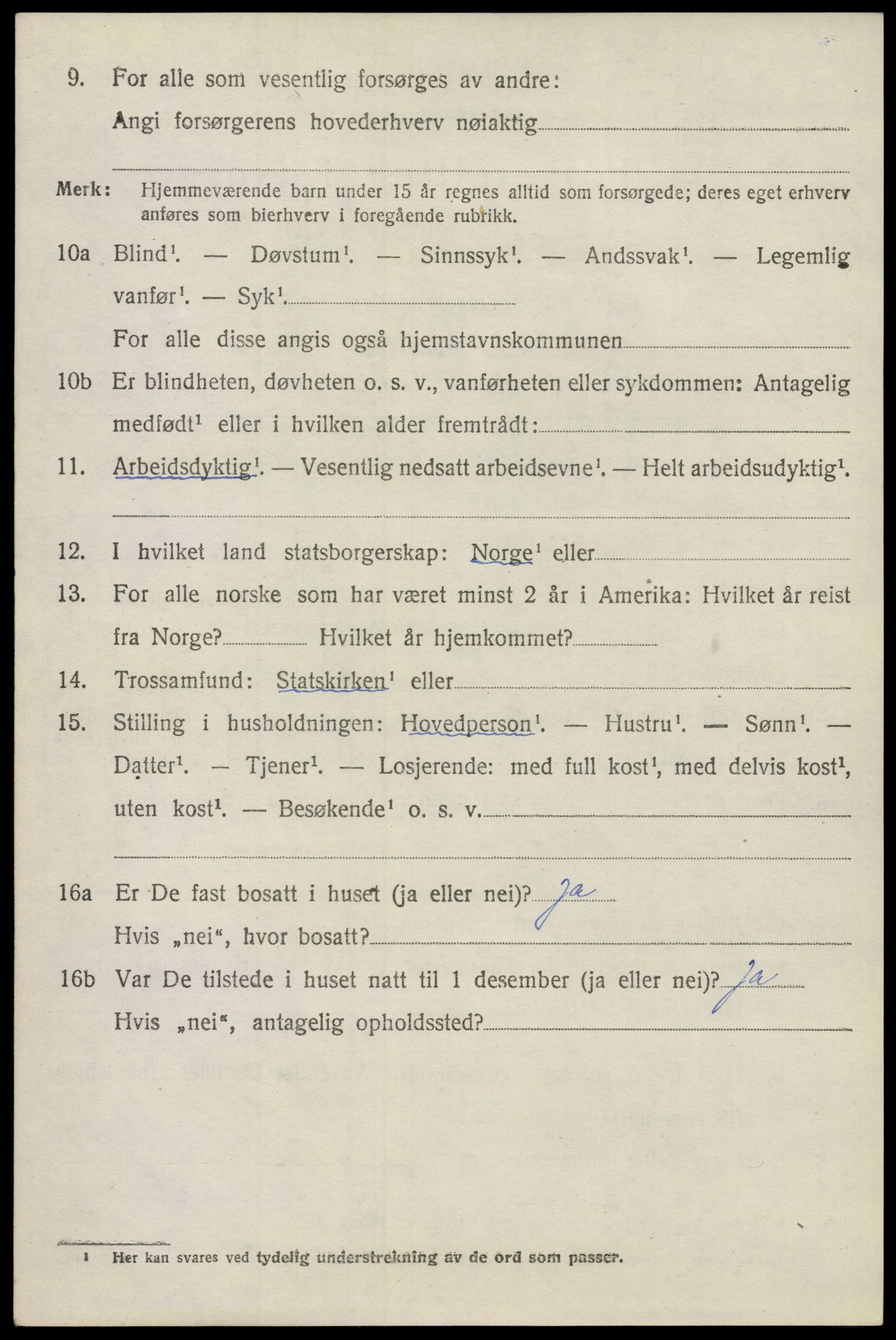 SAO, 1920 census for Våler, 1920, p. 2667