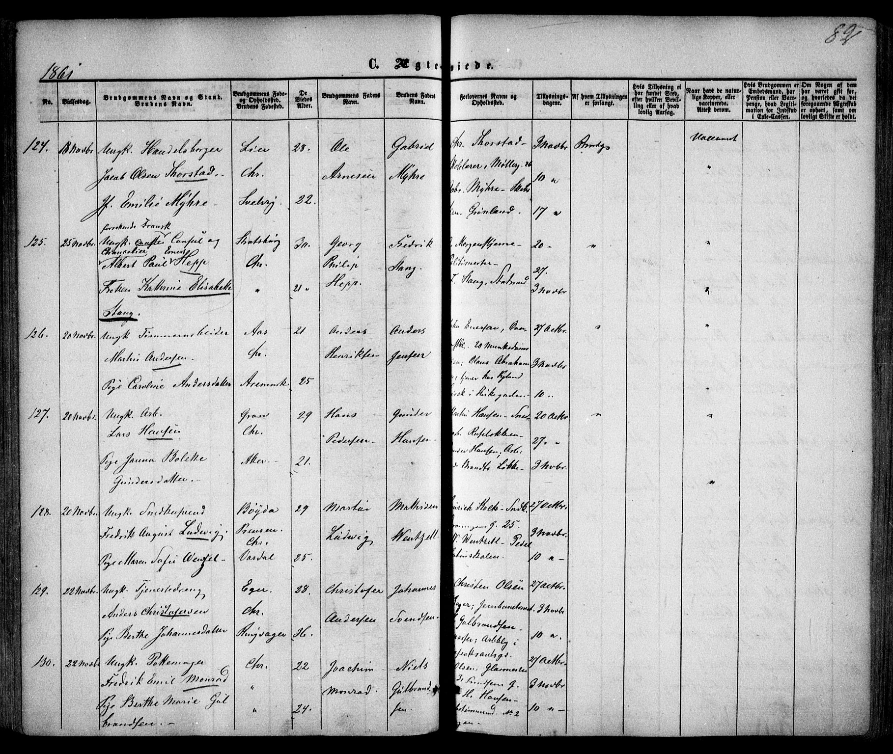 Trefoldighet prestekontor Kirkebøker, AV/SAO-A-10882/F/Fc/L0001: Parish register (official) no. III 1, 1858-1874, p. 82