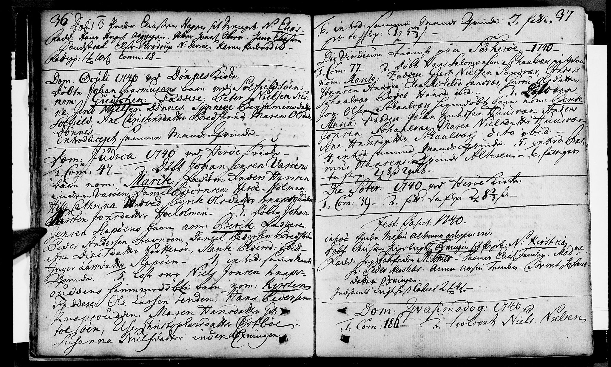 Ministerialprotokoller, klokkerbøker og fødselsregistre - Nordland, SAT/A-1459/834/L0504: Parish register (official) no. 834A02, 1737-1740, p. 36-37