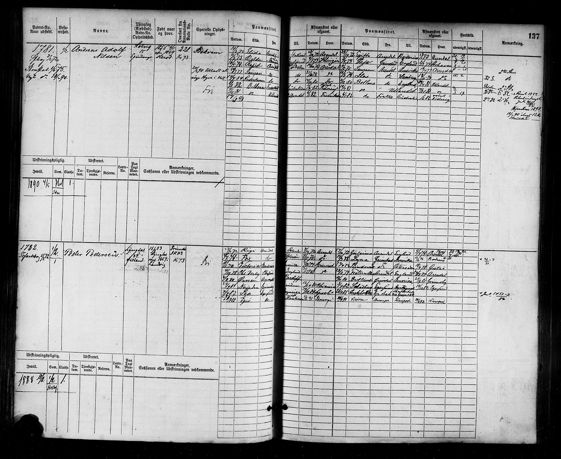 Farsund mønstringskrets, AV/SAK-2031-0017/F/Fb/L0003: Hovedrulle nr 1509-2274, M-6, 1868-1915, p. 143