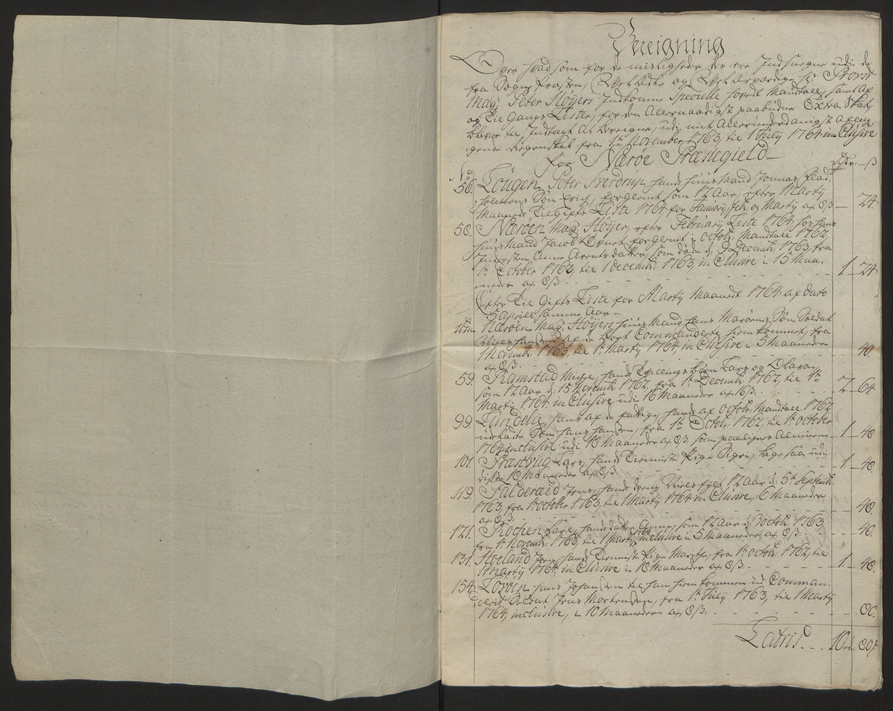 Rentekammeret inntil 1814, Reviderte regnskaper, Fogderegnskap, RA/EA-4092/R64/L4502: Ekstraskatten Namdal, 1762-1772, p. 151