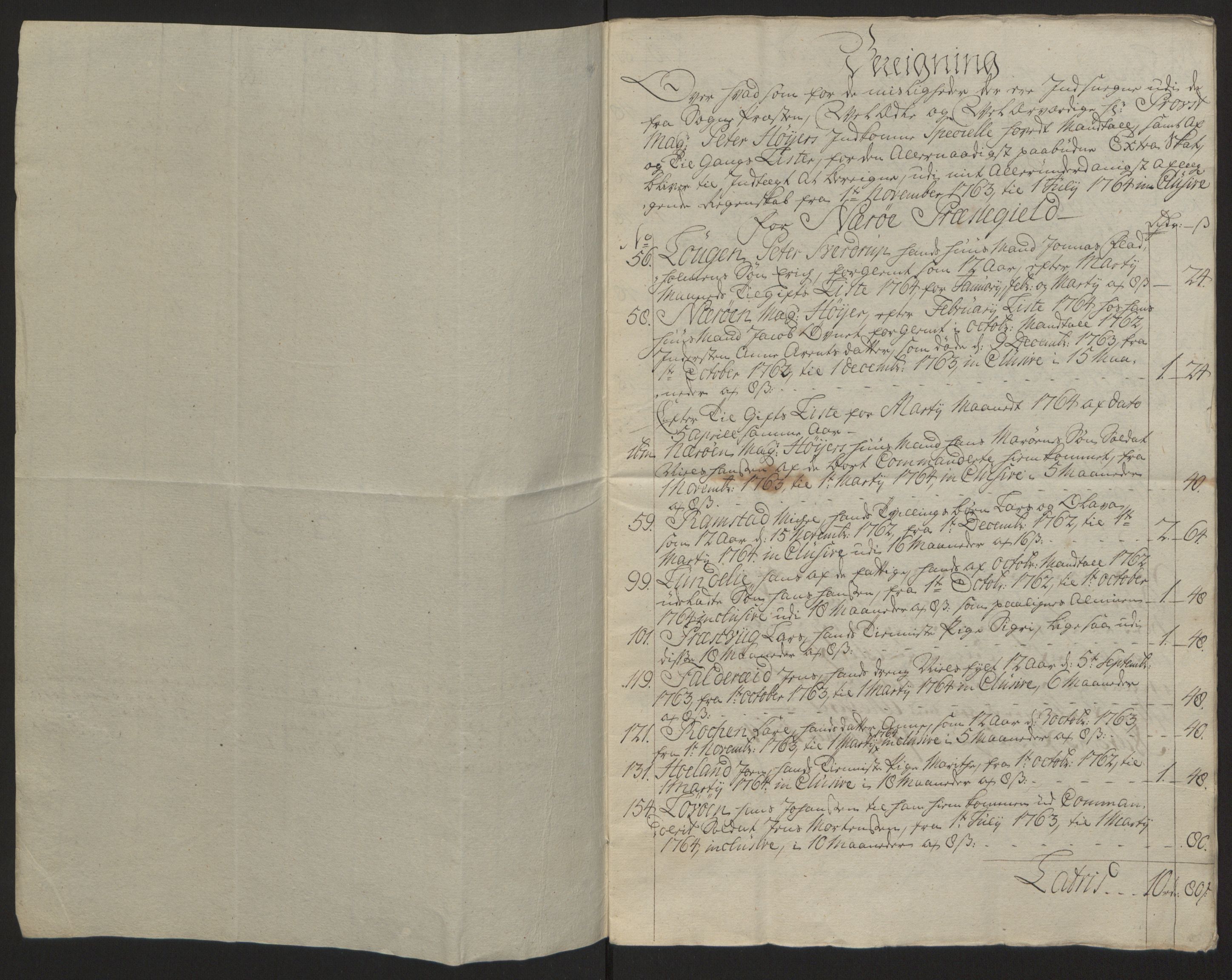 Rentekammeret inntil 1814, Reviderte regnskaper, Fogderegnskap, AV/RA-EA-4092/R64/L4502: Ekstraskatten Namdal, 1762-1772, p. 151