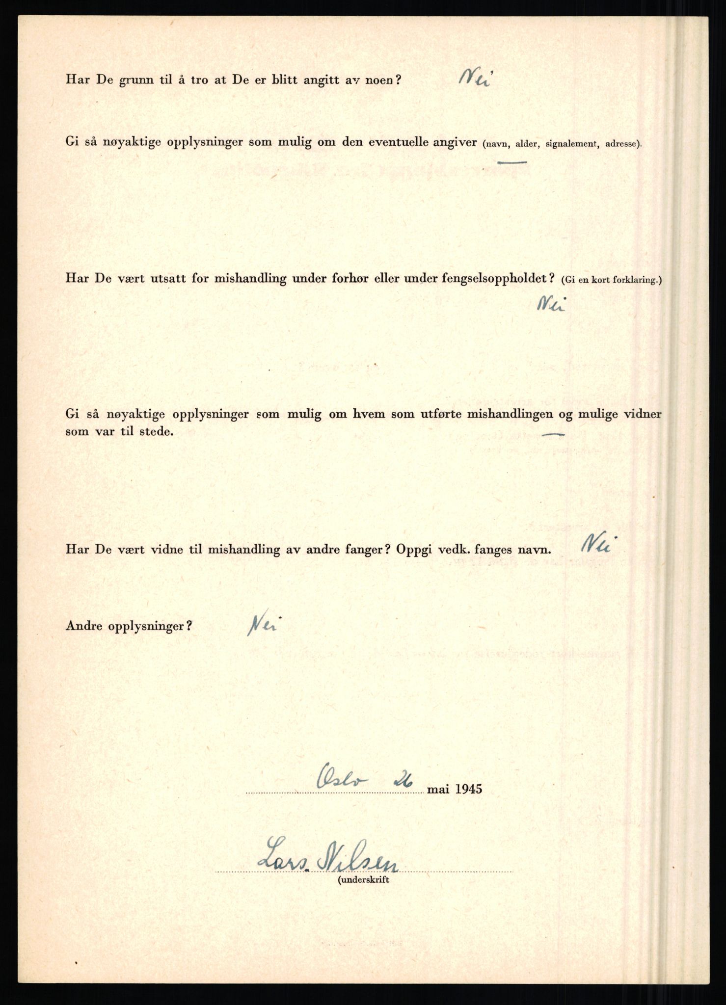 Rikspolitisjefen, AV/RA-S-1560/L/L0012: Mogensen, Øivind - Noraas, Lars, 1940-1945, p. 719