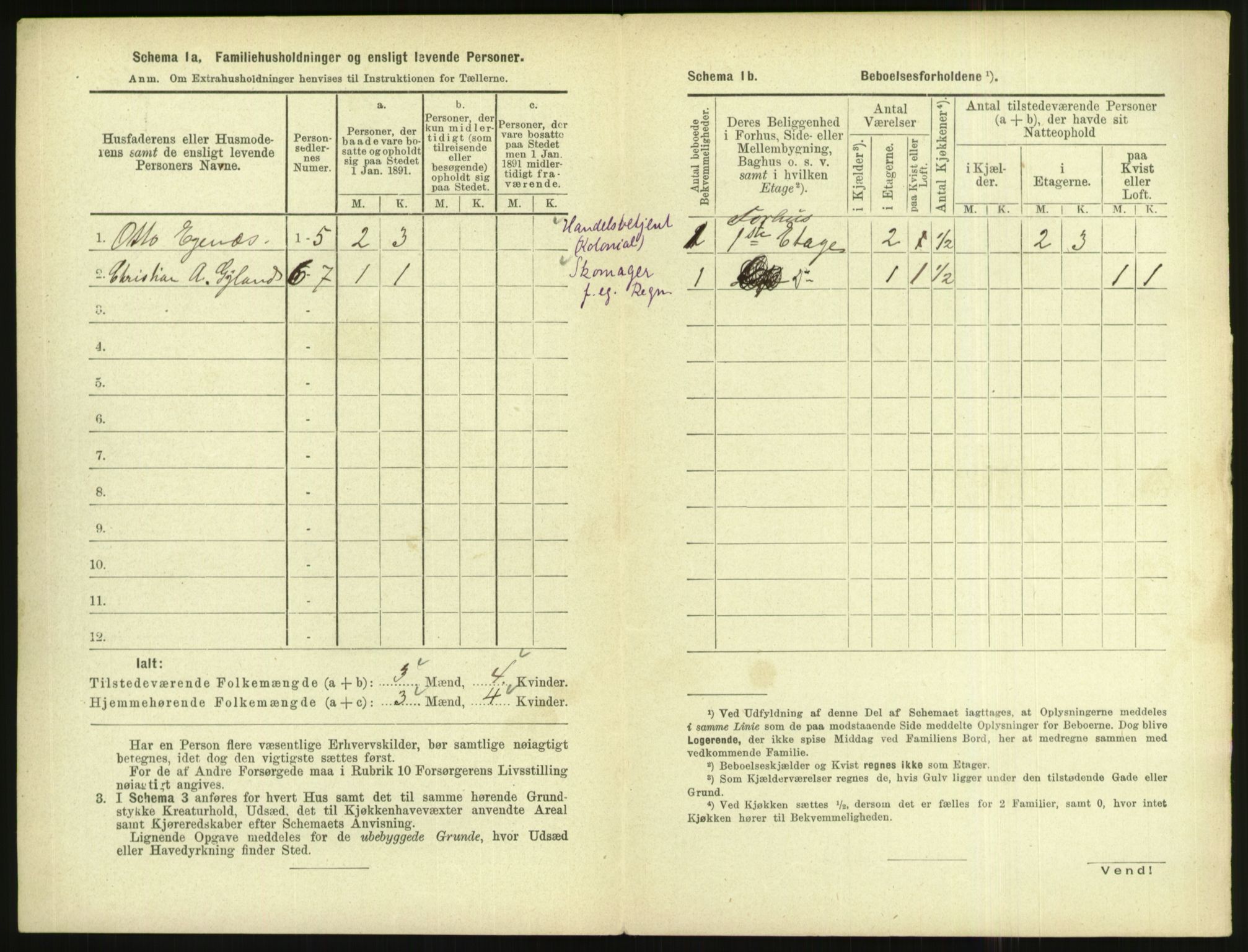 RA, 1891 census for 1004 Flekkefjord, 1891, p. 585