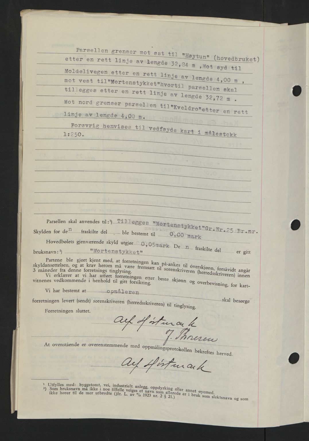 Romsdal sorenskriveri, AV/SAT-A-4149/1/2/2C: Mortgage book no. A12, 1942-1942, Diary no: : 1275/1942