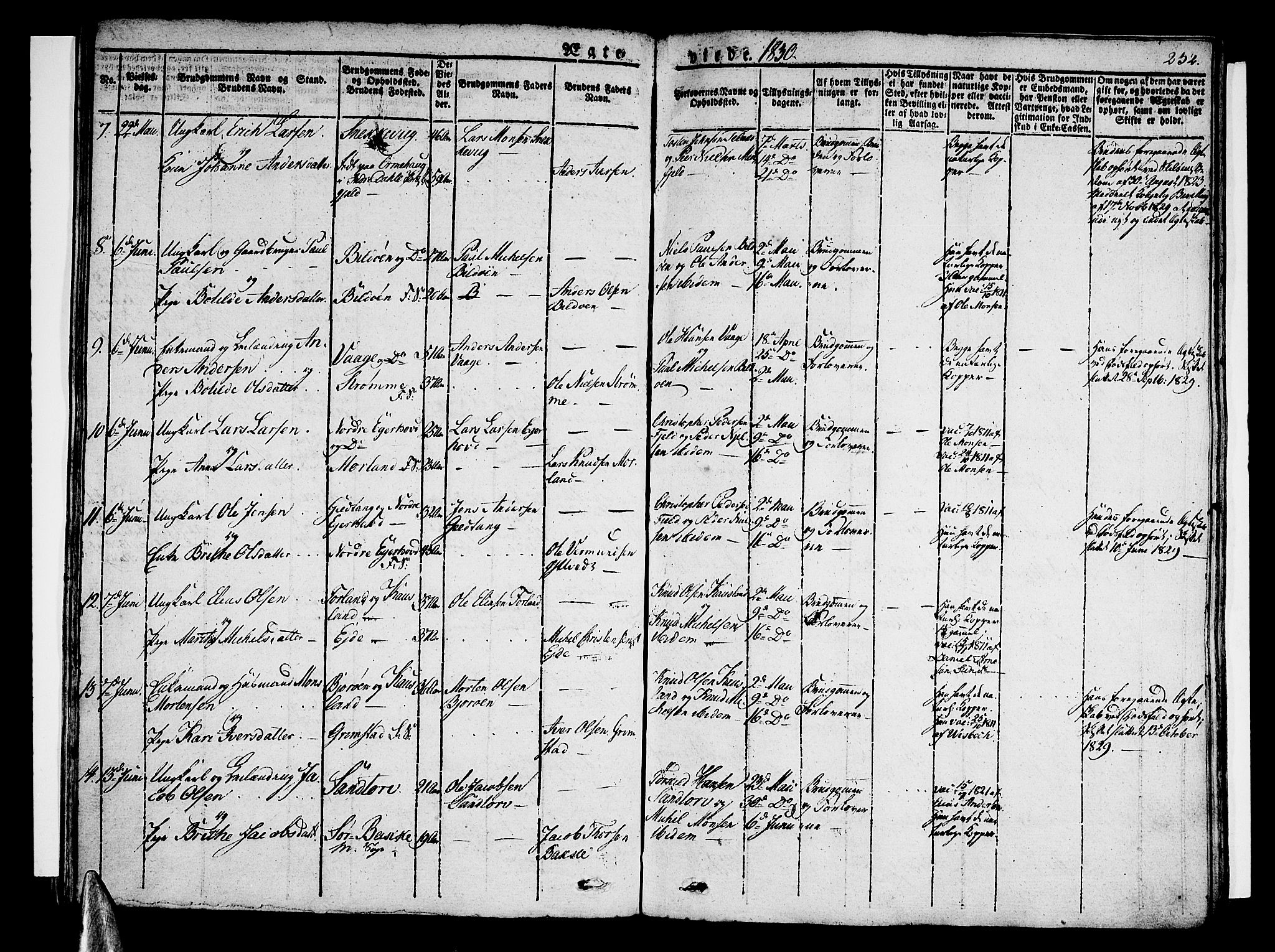 Sund sokneprestembete, AV/SAB-A-99930: Parish register (official) no. A 12, 1825-1835, p. 232