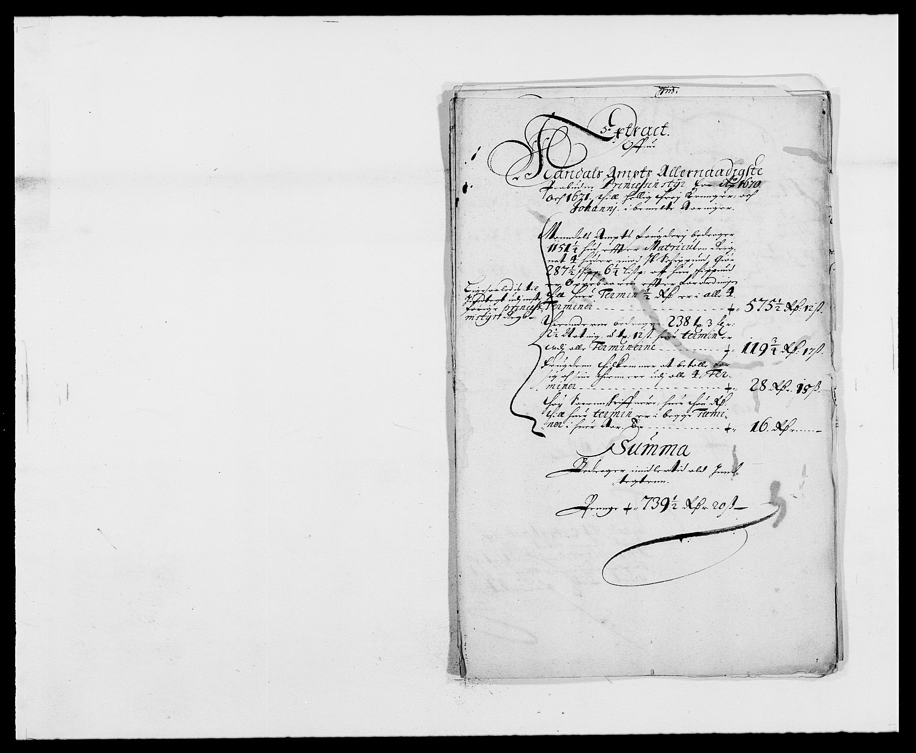 Rentekammeret inntil 1814, Reviderte regnskaper, Fogderegnskap, RA/EA-4092/R42/L2539: Mandal fogderi, 1671-1675, p. 54