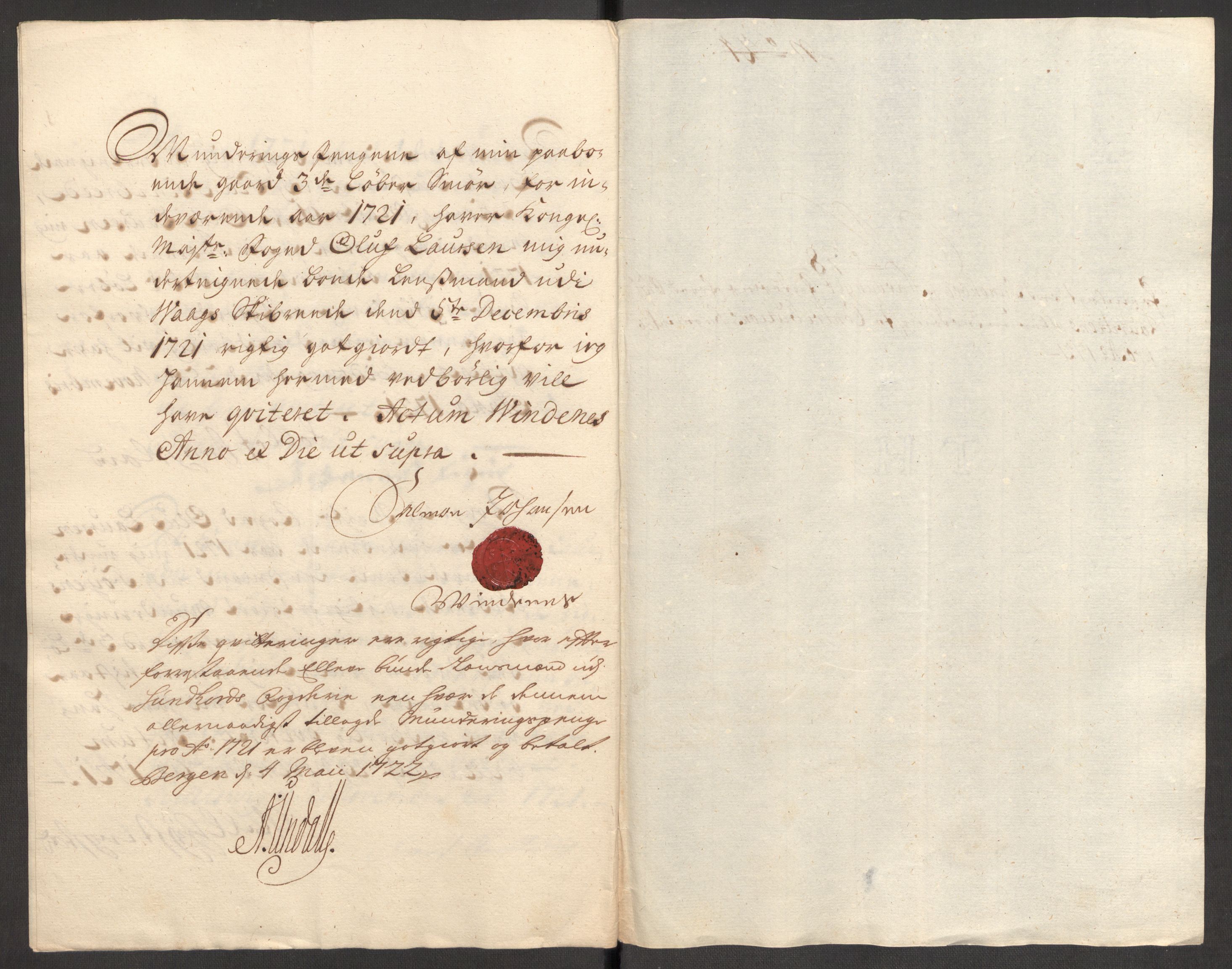 Rentekammeret inntil 1814, Reviderte regnskaper, Fogderegnskap, AV/RA-EA-4092/R48/L3000: Fogderegnskap Sunnhordland og Hardanger, 1721, p. 277