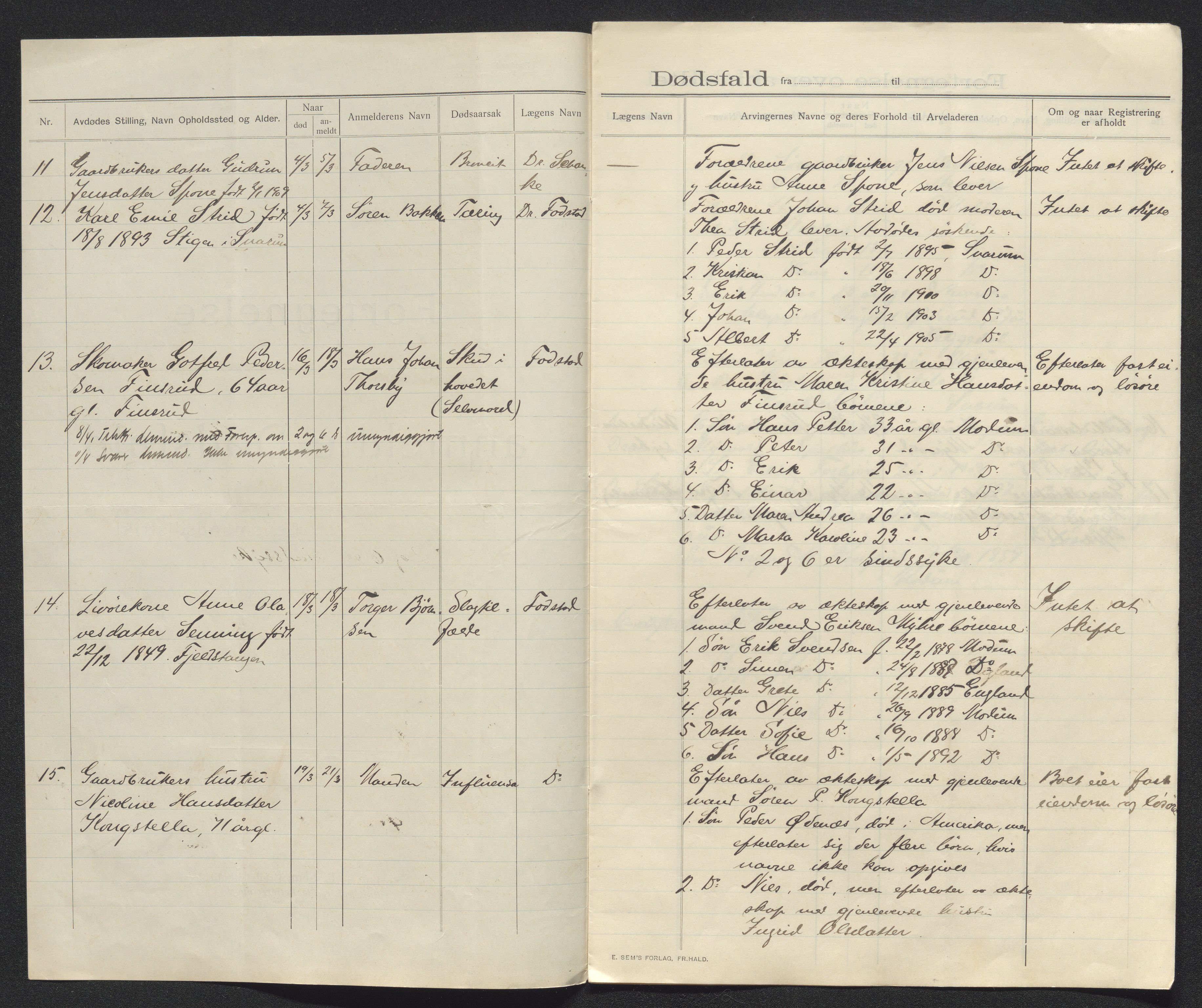 Eiker, Modum og Sigdal sorenskriveri, AV/SAKO-A-123/H/Ha/Hab/L0033: Dødsfallsmeldinger, 1909-1910, p. 476