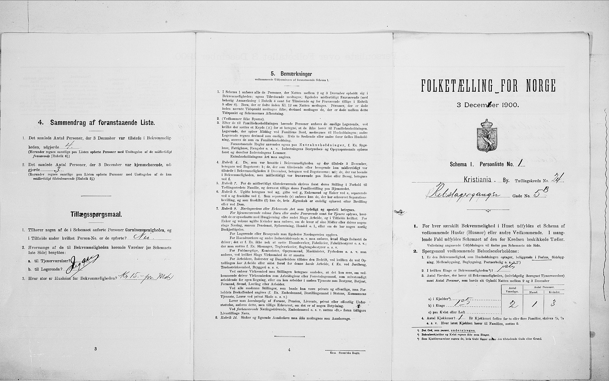 SAO, 1900 census for Kristiania, 1900, p. 74430