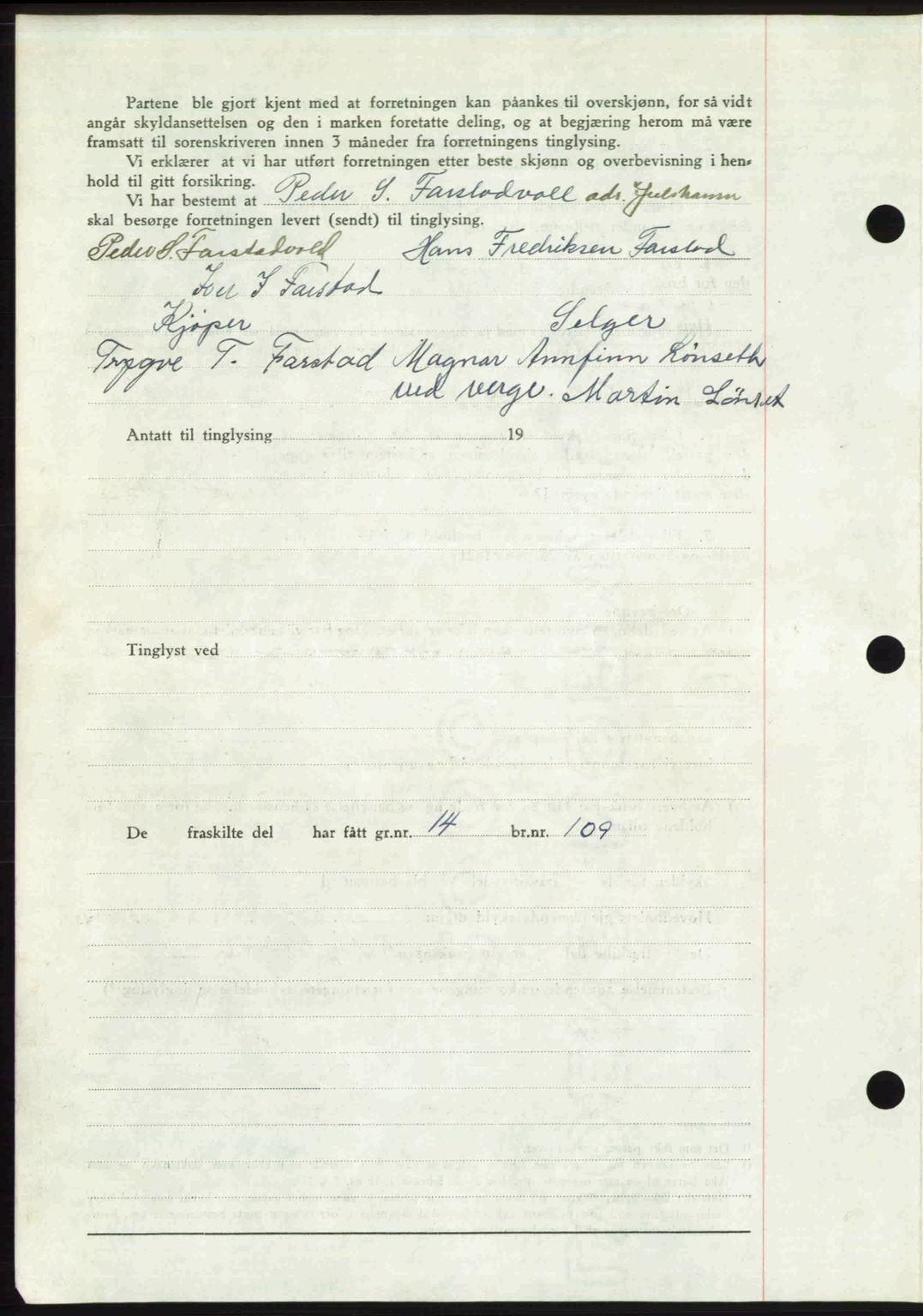 Romsdal sorenskriveri, AV/SAT-A-4149/1/2/2C: Mortgage book no. A26, 1948-1948, Diary no: : 1651/1948