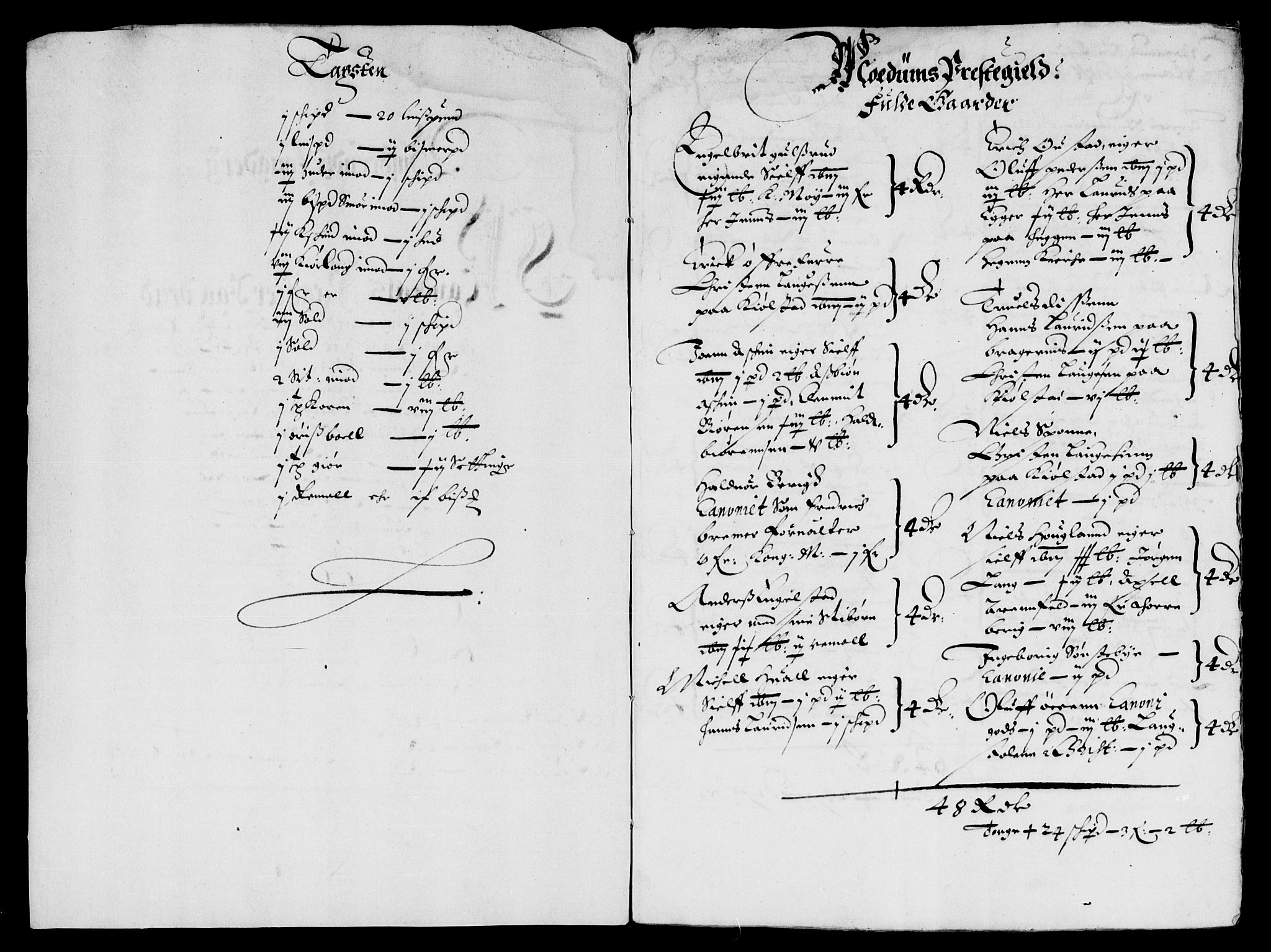 Rentekammeret inntil 1814, Reviderte regnskaper, Lensregnskaper, AV/RA-EA-5023/R/Rb/Rba/L0216: Akershus len, 1653-1654