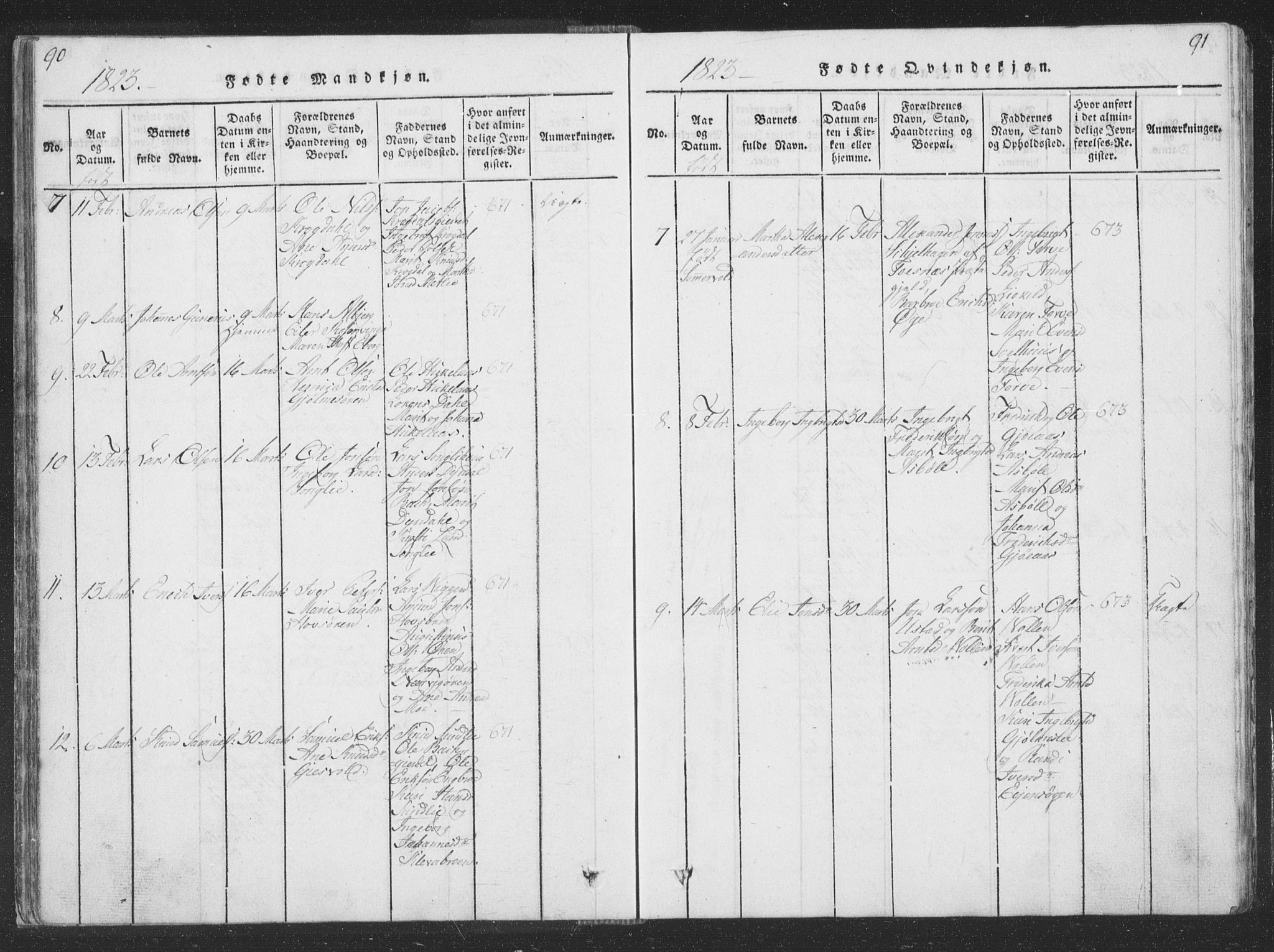 Ministerialprotokoller, klokkerbøker og fødselsregistre - Sør-Trøndelag, SAT/A-1456/668/L0816: Parish register (copy) no. 668C05, 1816-1893, p. 90-91