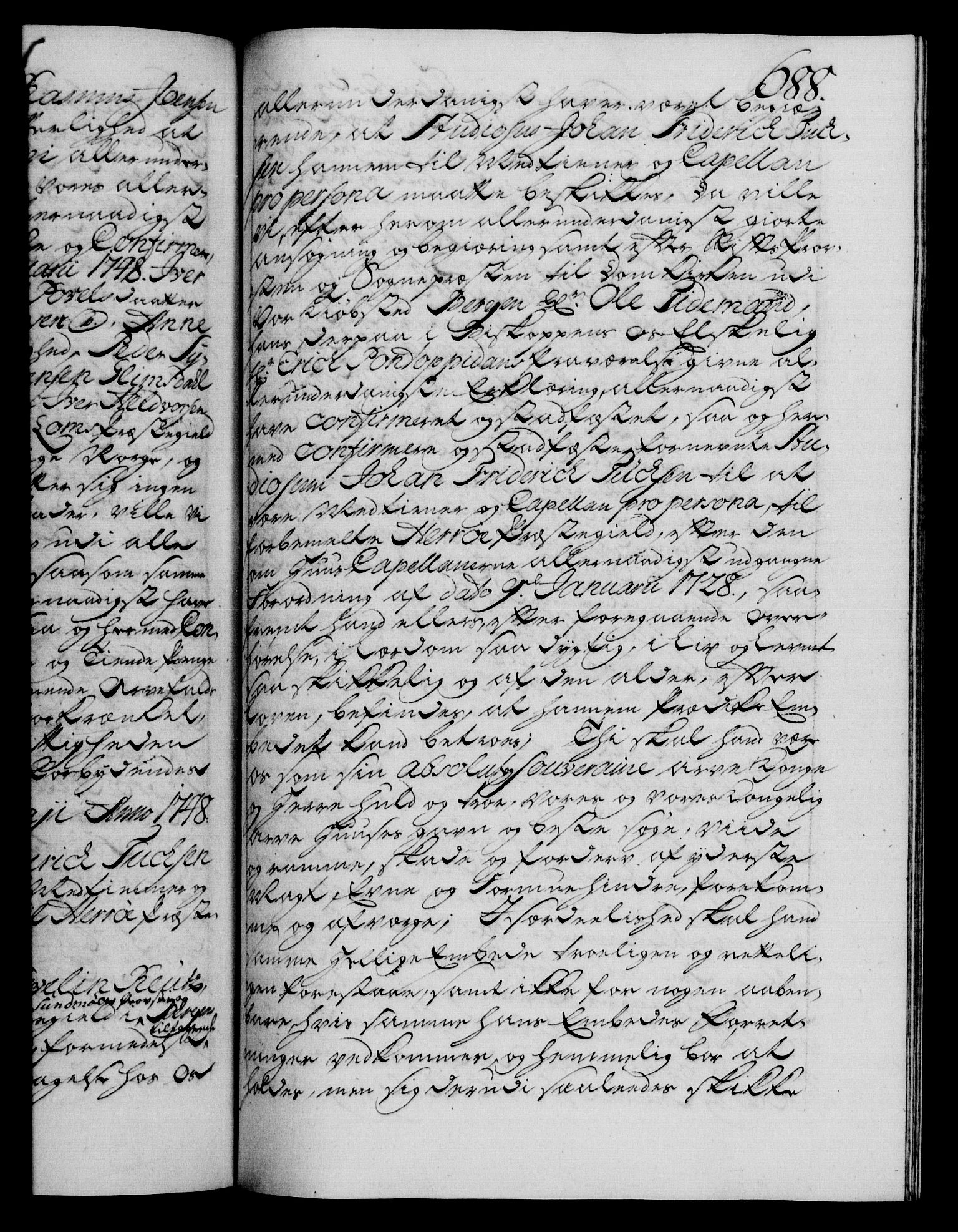 Danske Kanselli 1572-1799, RA/EA-3023/F/Fc/Fca/Fcaa/L0035: Norske registre, 1746-1748, p. 688a