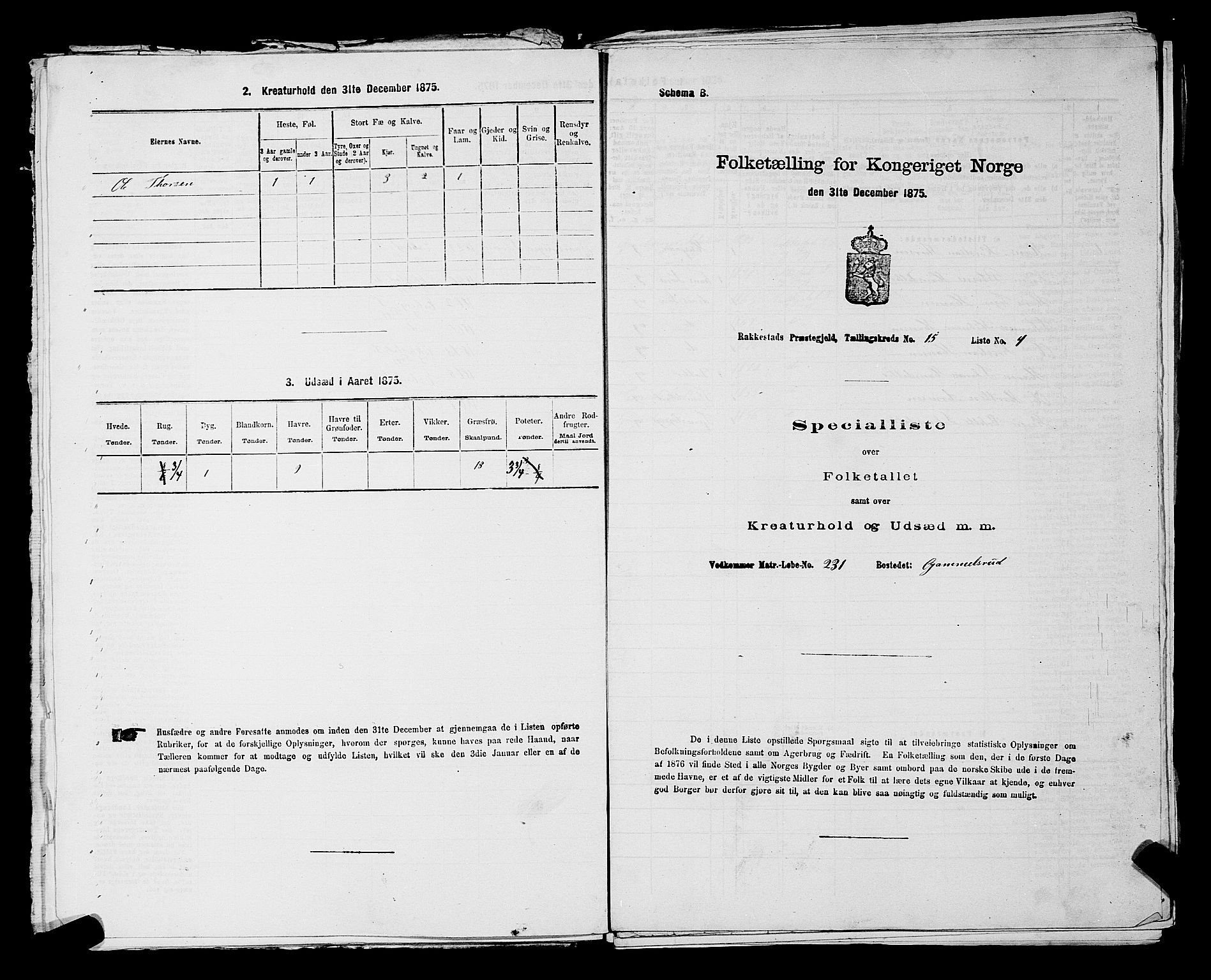 RA, 1875 census for 0128P Rakkestad, 1875, p. 1737