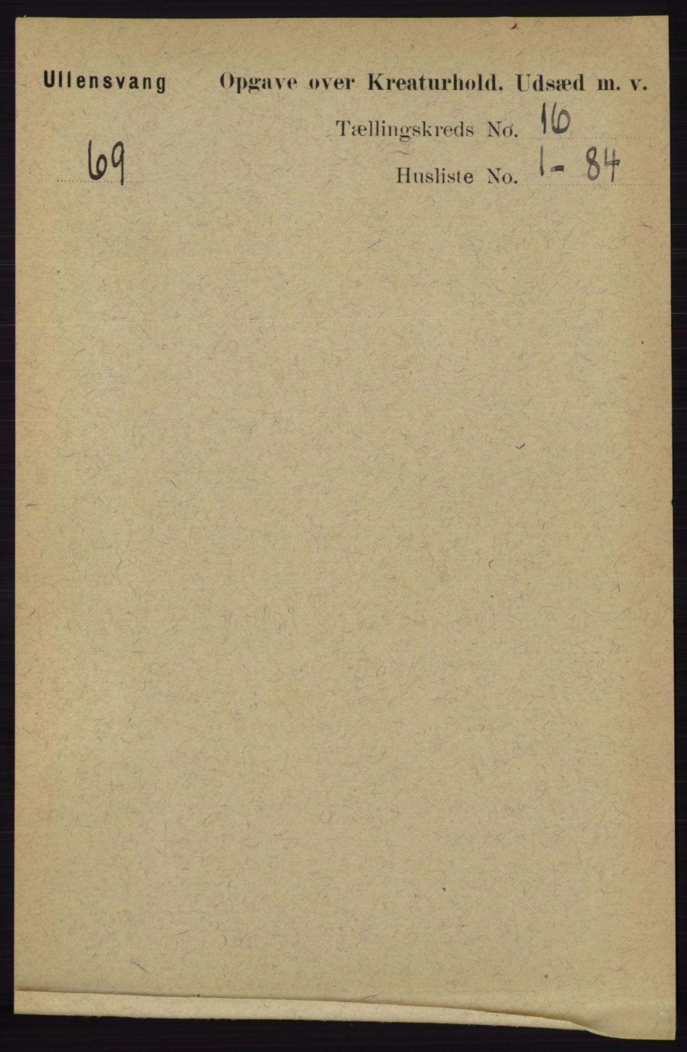 RA, 1891 census for 1230 Ullensvang, 1891, p. 8513