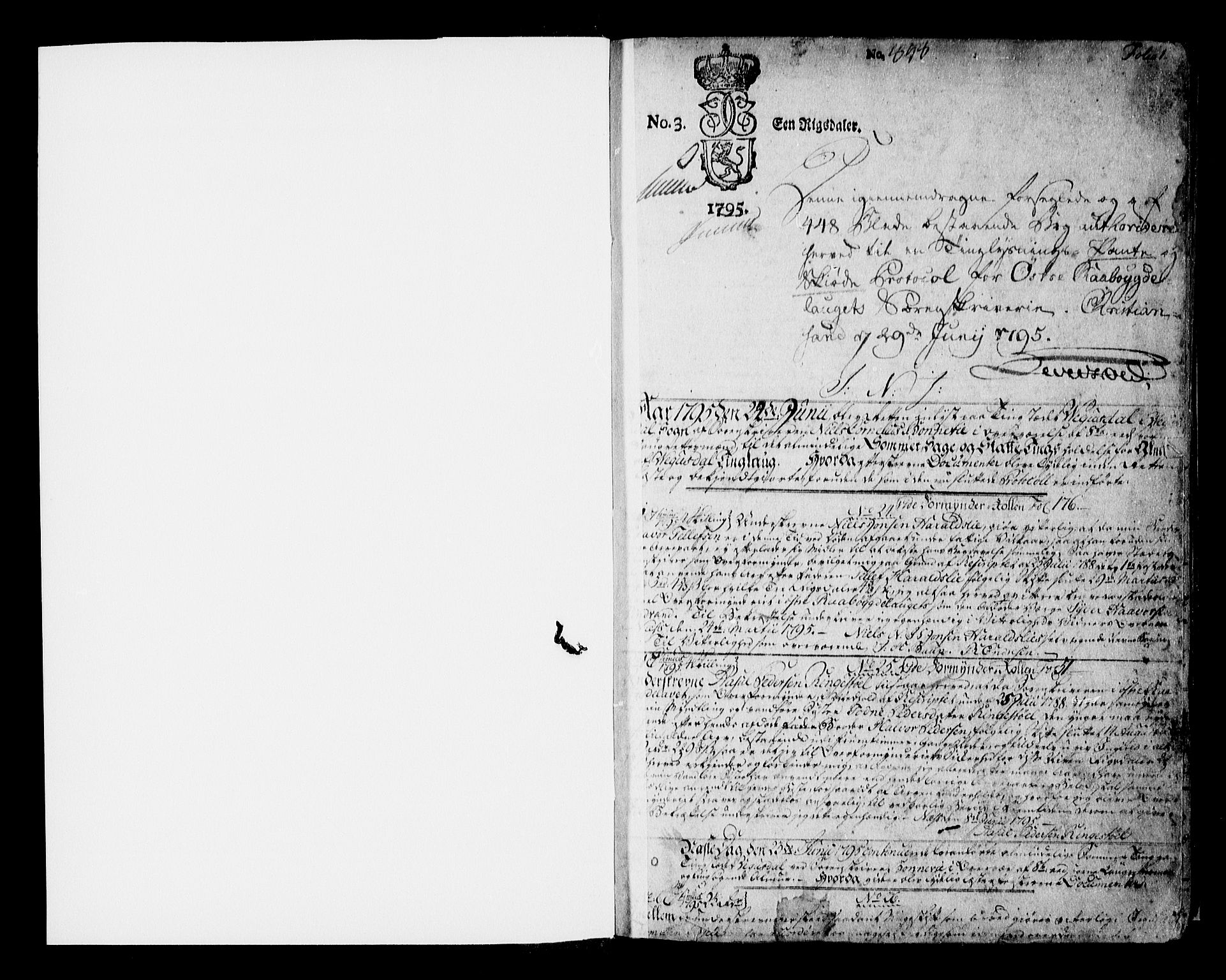 Østre Råbyggelag sorenskriveri, SAK/1221-0016/G/Gb/L0010: Mortgage book no. 7, 1795-1802, p. 1