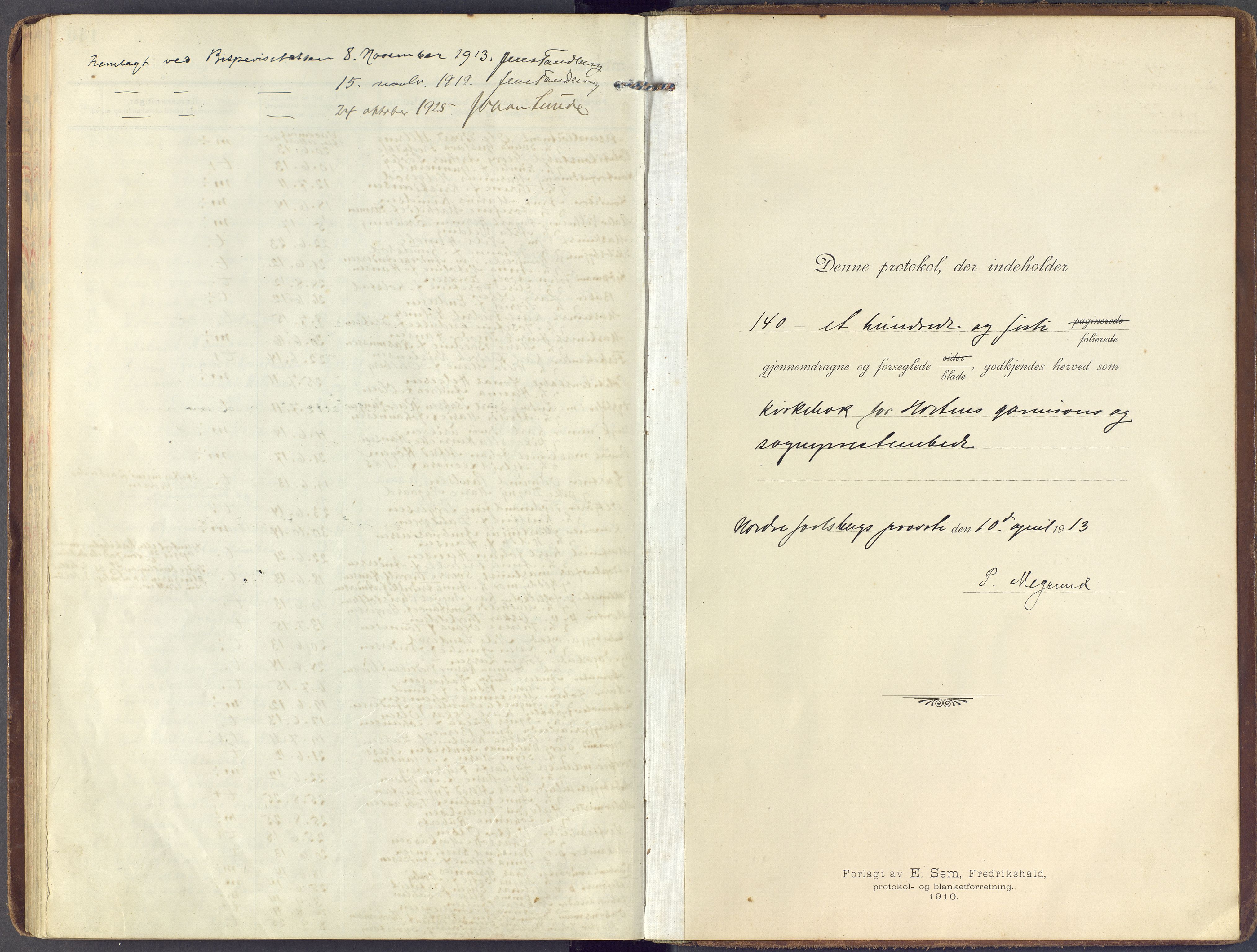 Horten kirkebøker, SAKO/A-348/F/Fa/L0010: Parish register (official) no. 10, 1913-1925