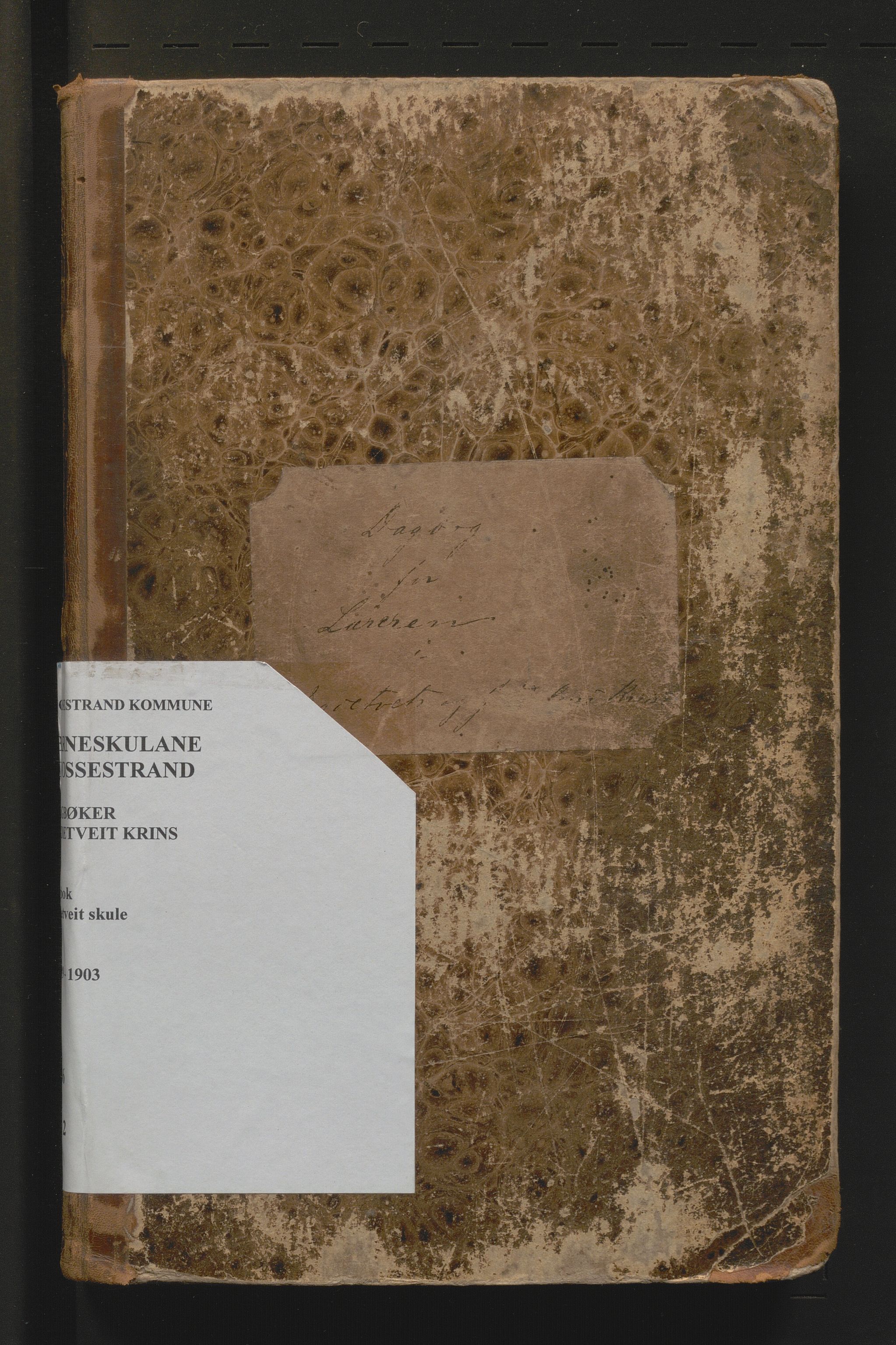 Vossestrand kommune. Barneskulane , IKAH/1236-231/G/Ge/L0002: Dagbok for Egdetveit skule, 1889-1903