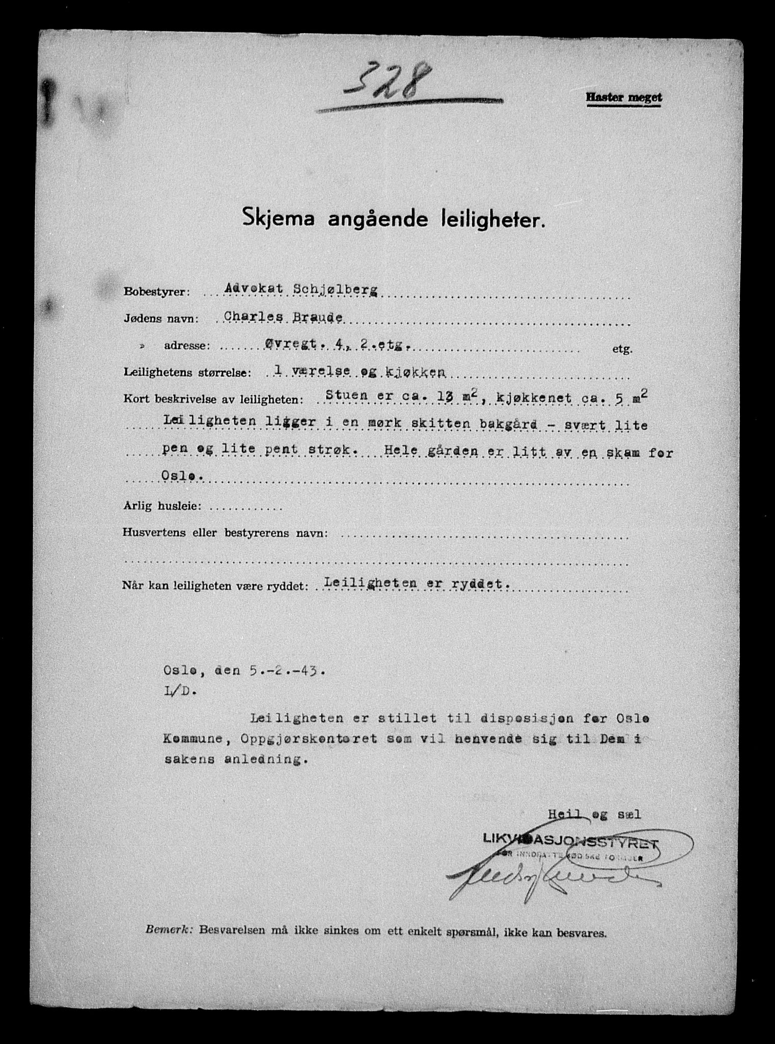Justisdepartementet, Tilbakeføringskontoret for inndratte formuer, AV/RA-S-1564/H/Hc/Hcc/L0927: --, 1945-1947, p. 573