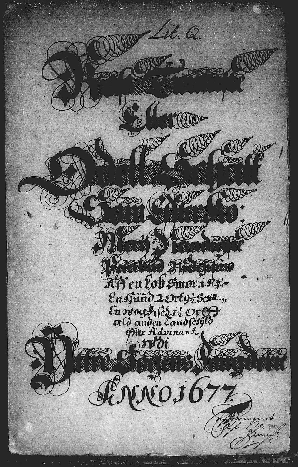 Rentekammeret inntil 1814, Reviderte regnskaper, Stiftamtstueregnskaper, Bergen stiftamt, AV/RA-EA-6043/R/Rc/L0048: Bergen stiftamt, 1677
