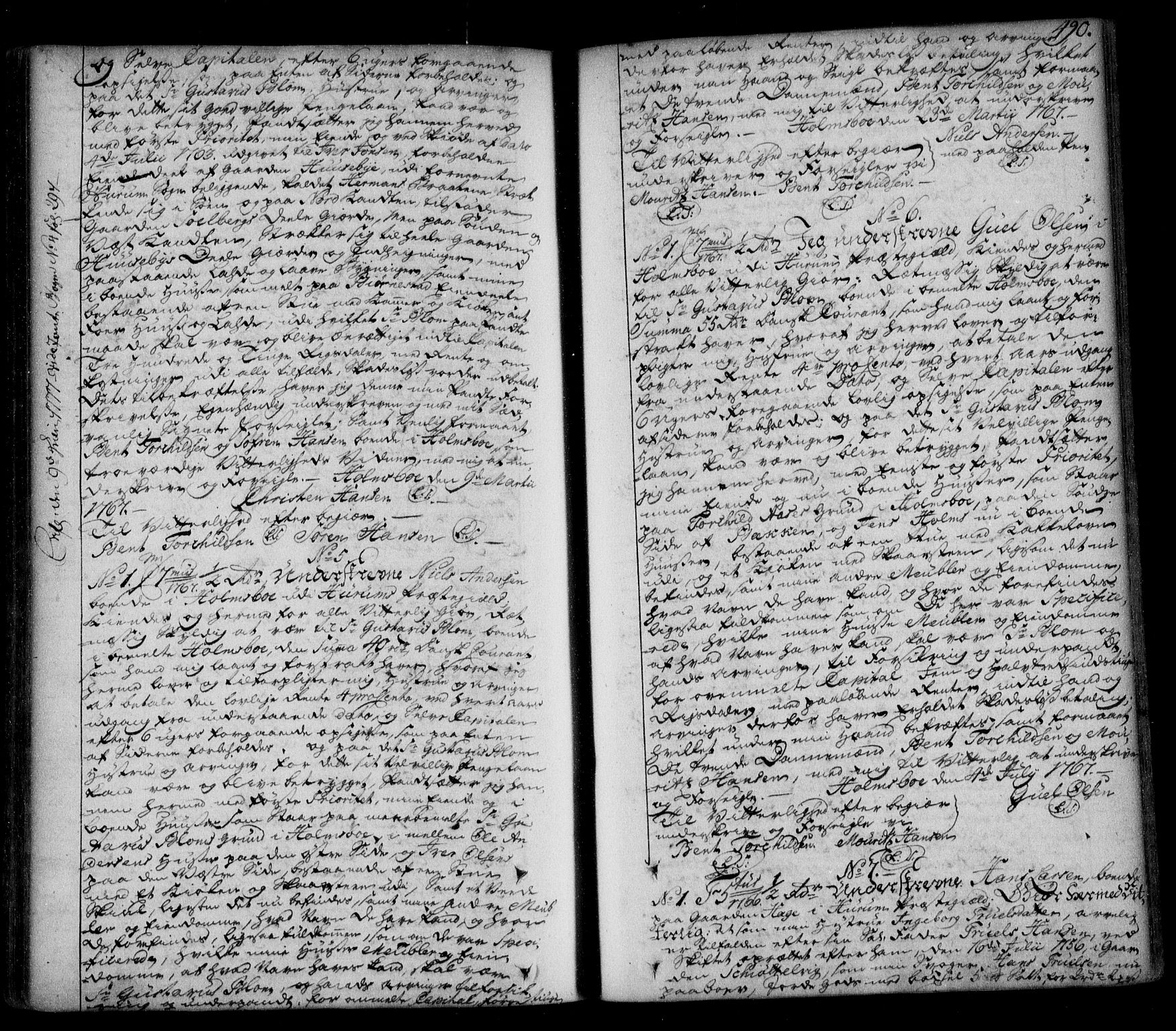 Lier, Røyken og Hurum sorenskriveri, AV/SAKO-A-89/G/Ga/Gaa/L0003: Mortgage book no. III, 1756-1771, p. 490