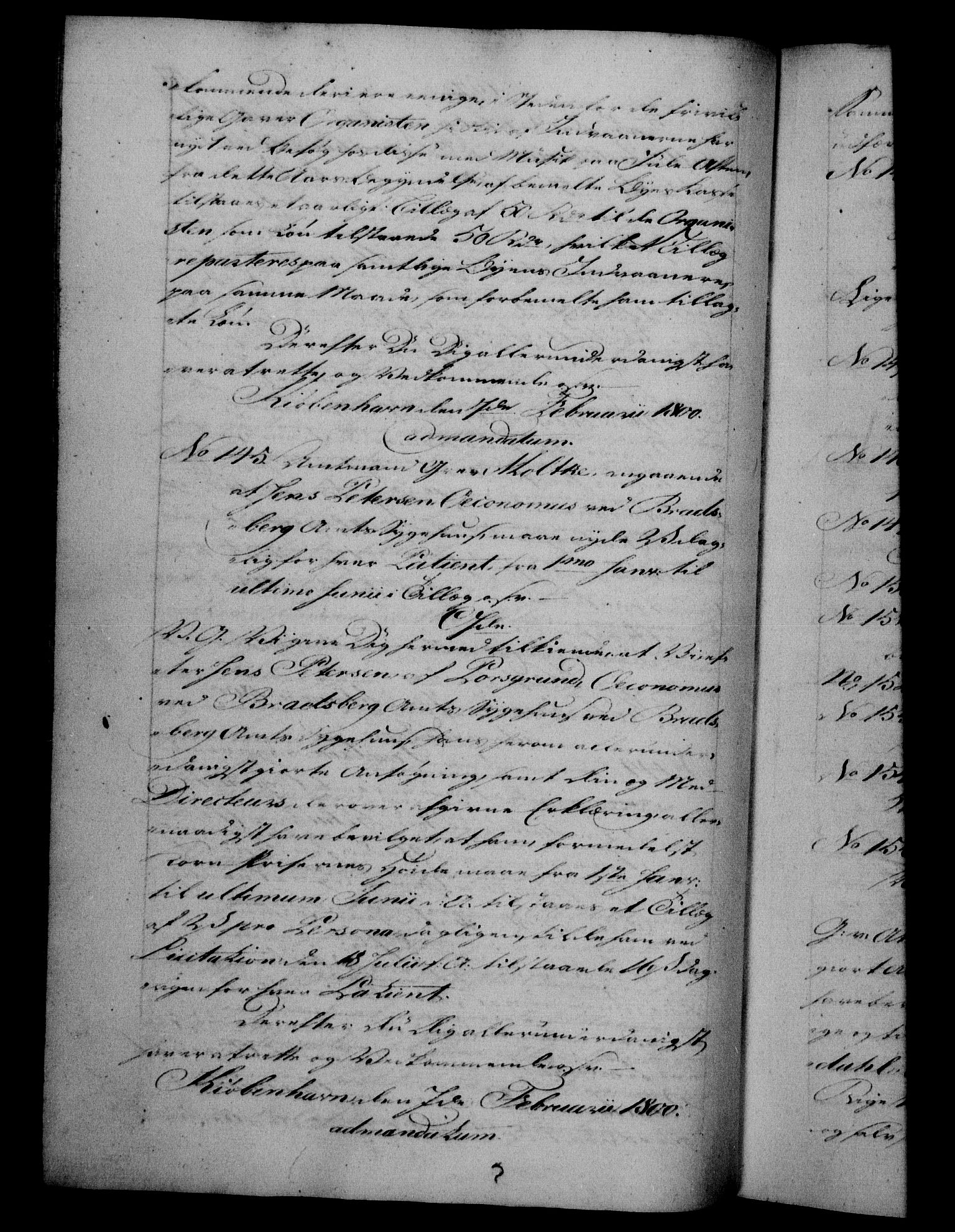 Danske Kanselli 1800-1814, AV/RA-EA-3024/H/Hf/Hfb/Hfba/L0001: Registranter, 1800-1801, p. 47b