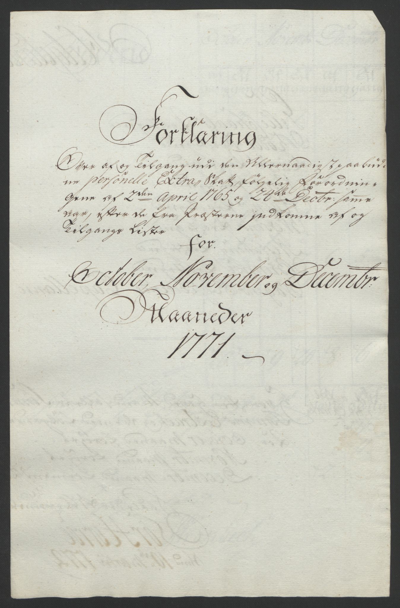 Rentekammeret inntil 1814, Reviderte regnskaper, Fogderegnskap, AV/RA-EA-4092/R65/L4573: Ekstraskatten Helgeland, 1762-1772, p. 344