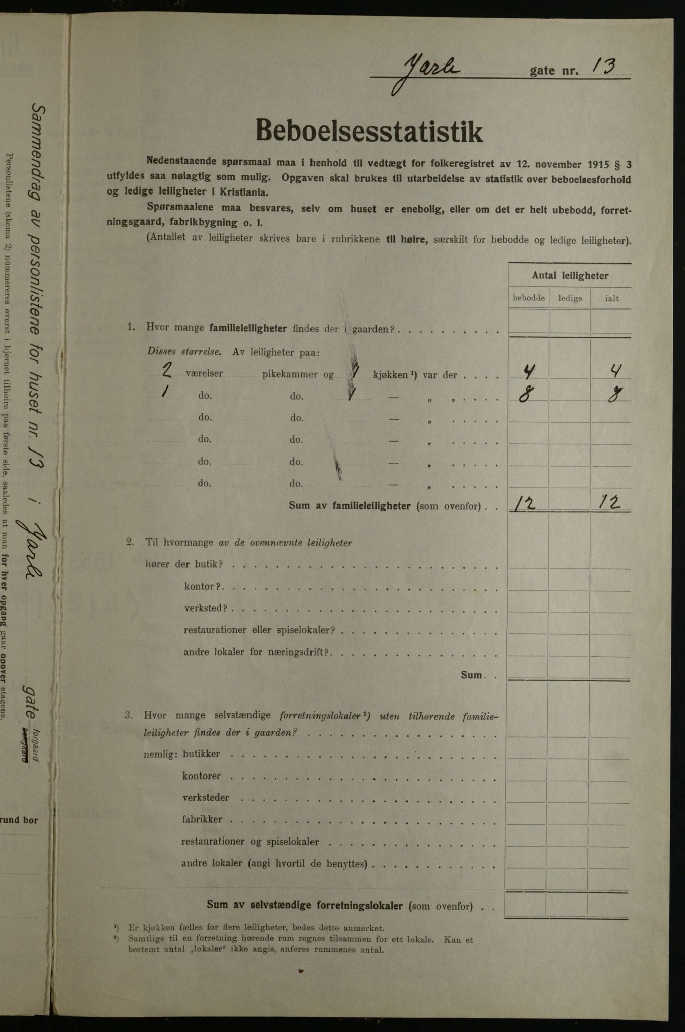 OBA, Municipal Census 1923 for Kristiania, 1923, p. 51013