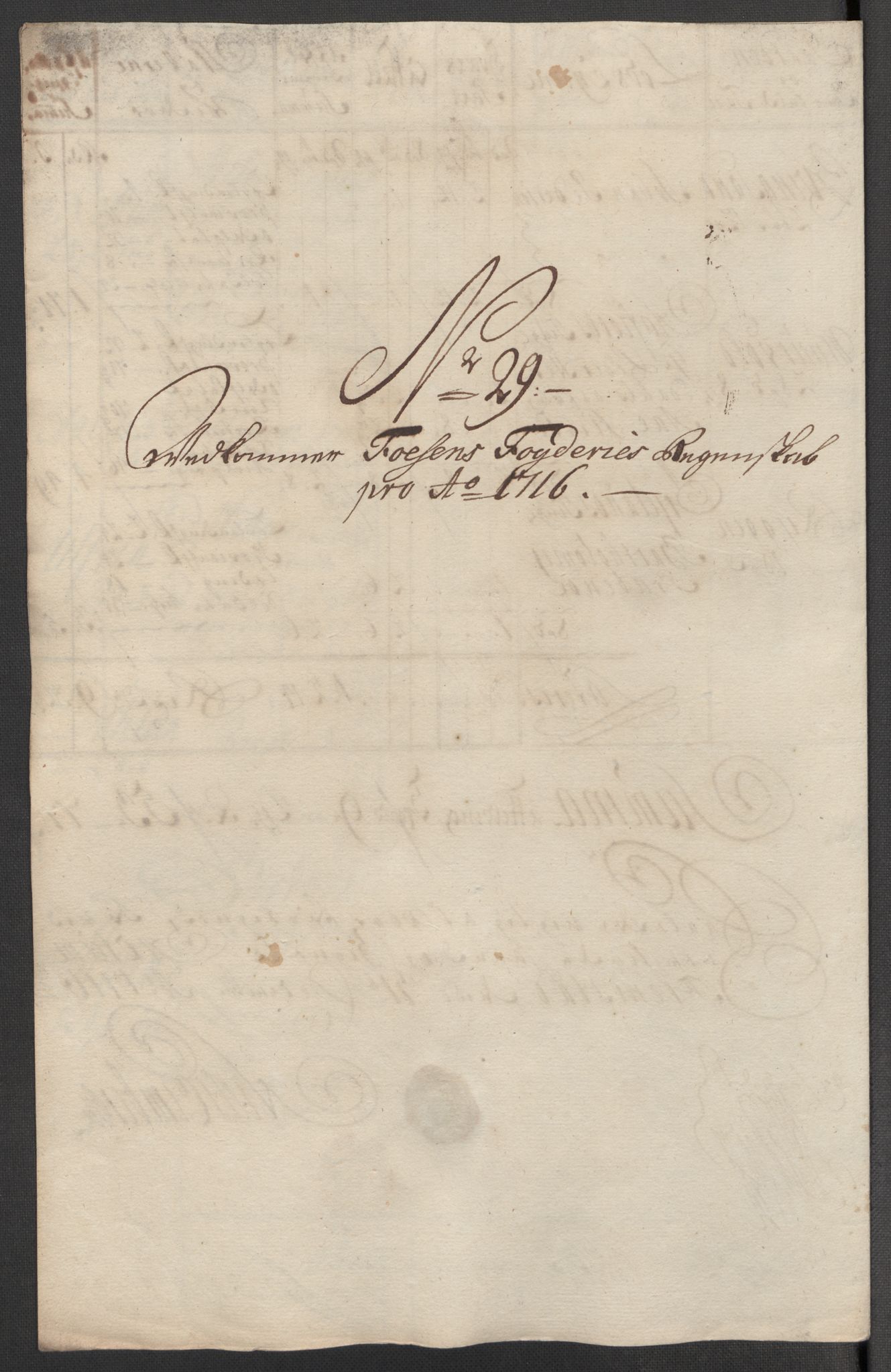 Rentekammeret inntil 1814, Reviderte regnskaper, Fogderegnskap, AV/RA-EA-4092/R57/L3864: Fogderegnskap Fosen, 1716, p. 203