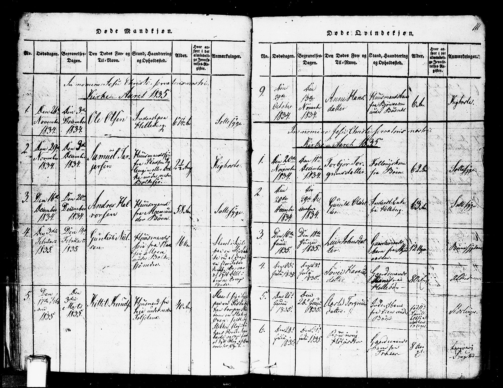 Gransherad kirkebøker, SAKO/A-267/F/Fa/L0001: Parish register (official) no. I 1, 1815-1843, p. 111