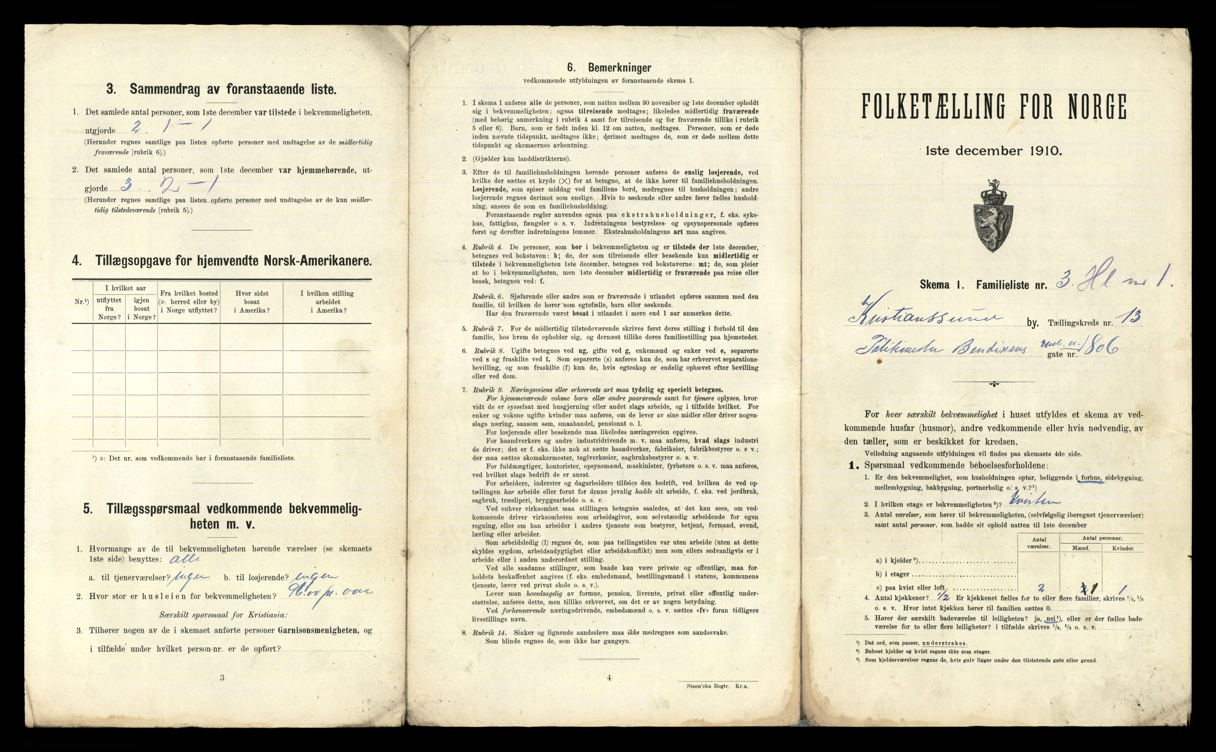 RA, 1910 census for Kristiansund, 1910, p. 3921